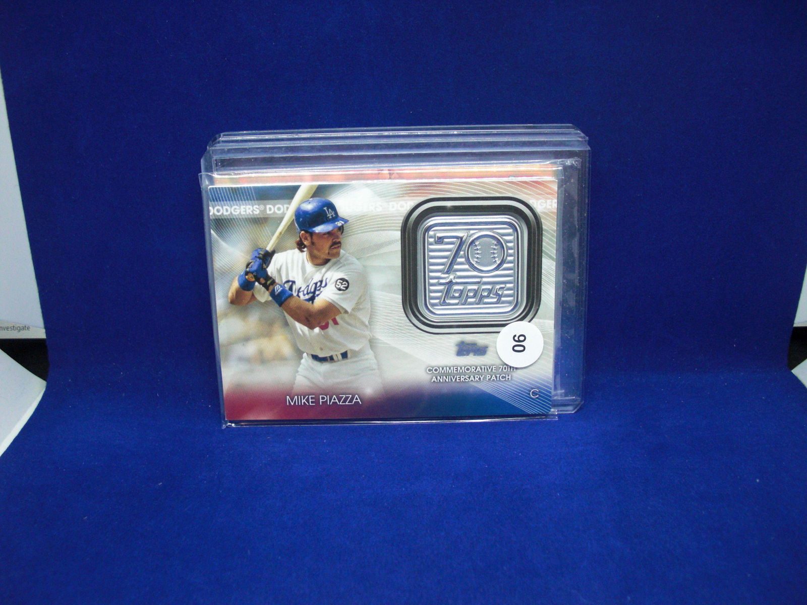 MIKE PIAZZA 70TH ANNIVERSARY RELIC (1 of 1)
