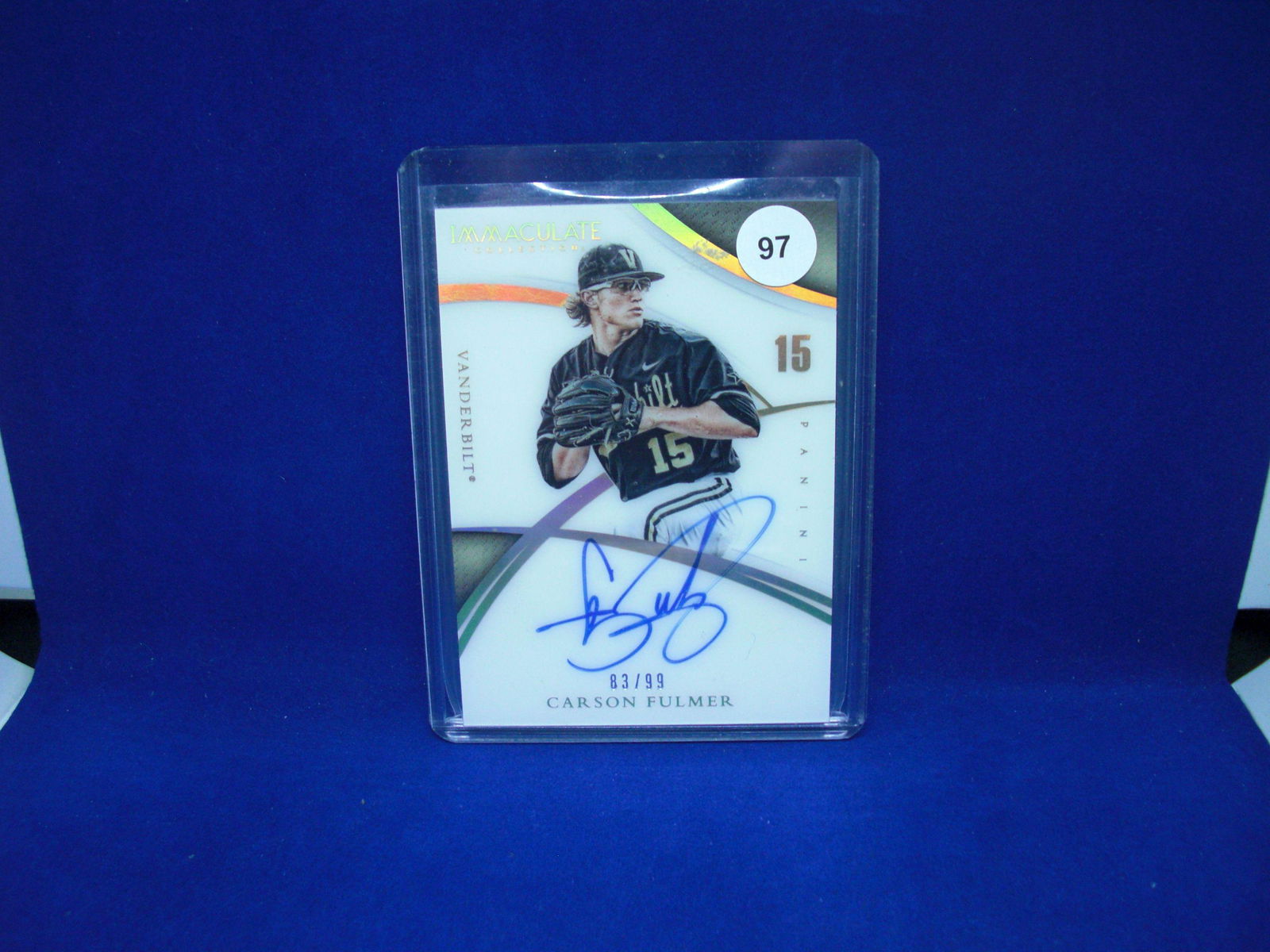 Carson fulmer Immaculate collection auto 83/99 (1 of 1)