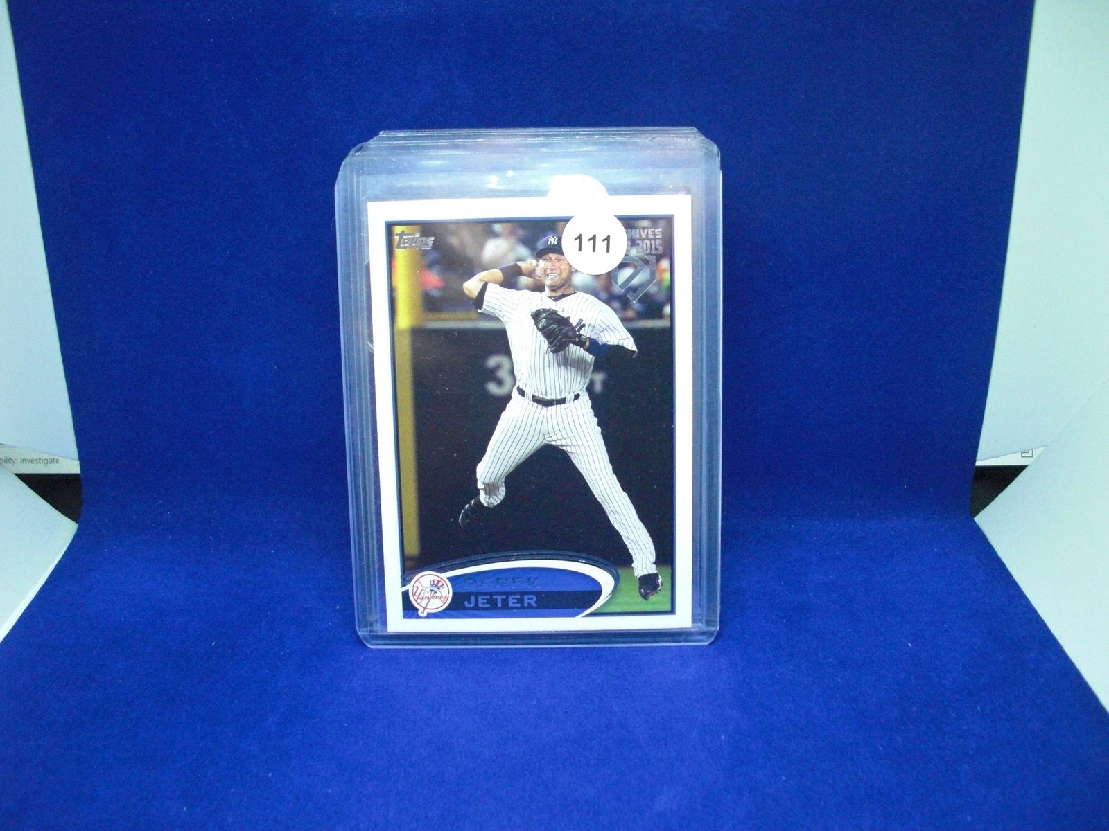 2012 TOPPS DEREK JETER (1 of 1)
