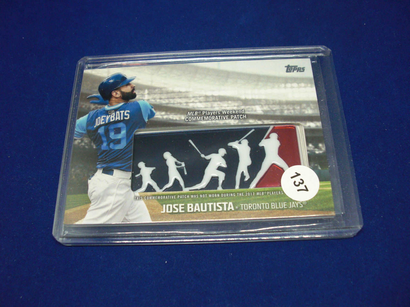 JOSE BAUTISTA COMMEMORTIVE PATCH (1 of 1)