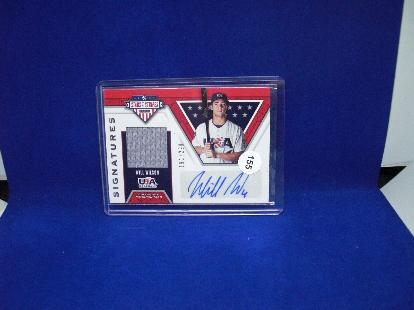 WILL WILSON AUTO JERSEY CARD 199/299 (1 of 1)