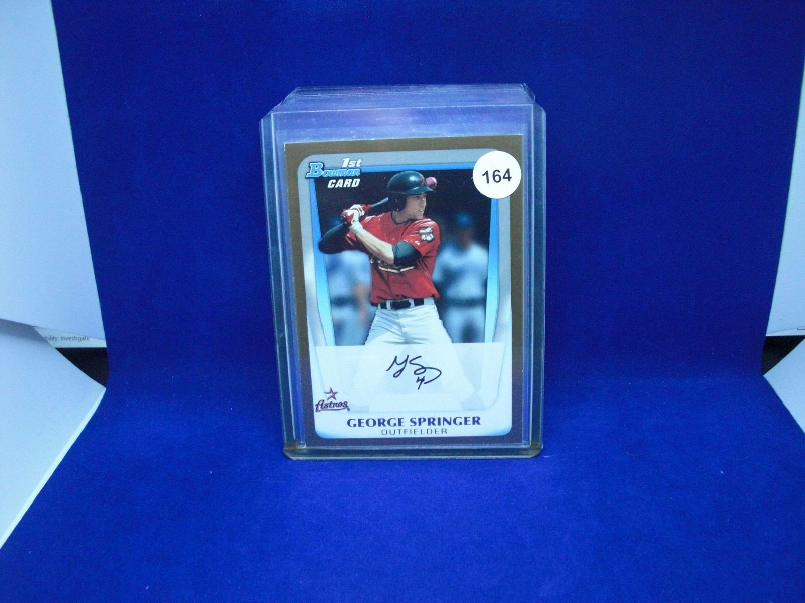 GEORGE SPRINGER 1ST BOWMAN GOLD (1 of 1)