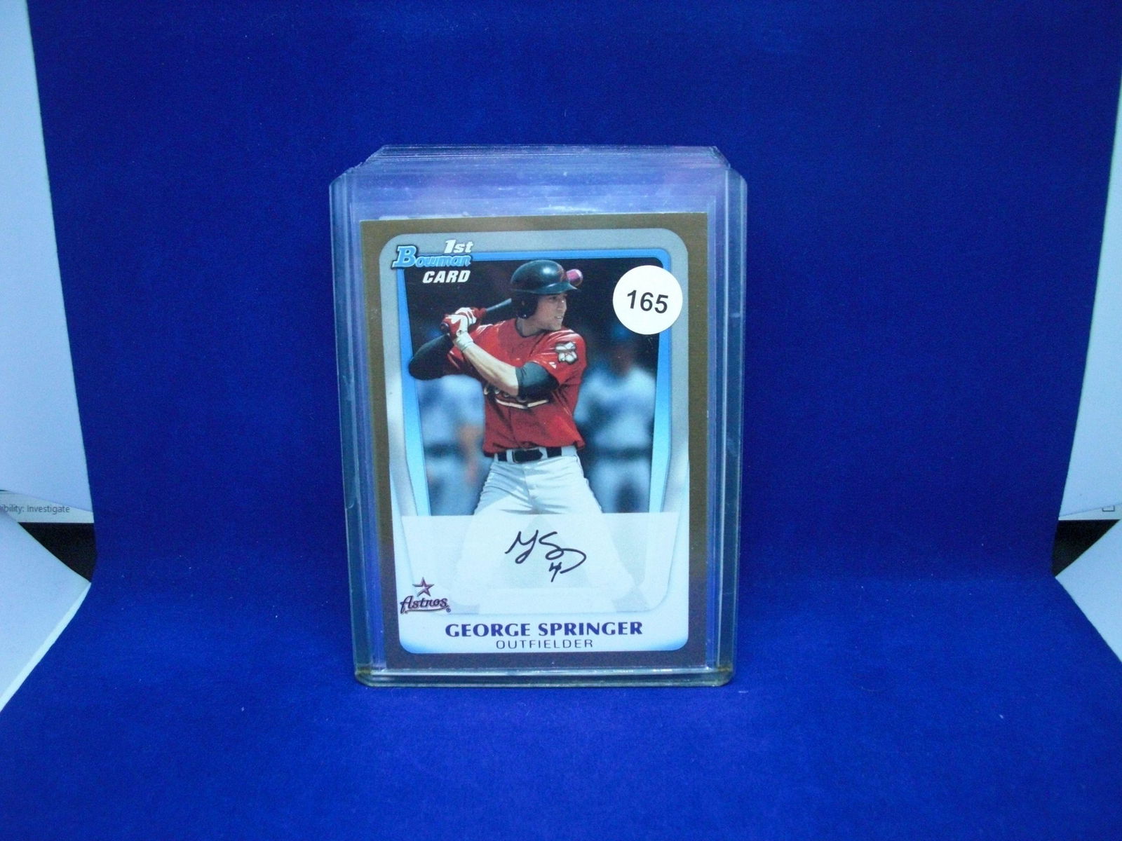 GEORGE SPRINGER 1ST BOWMAN GOLD (1 of 1)