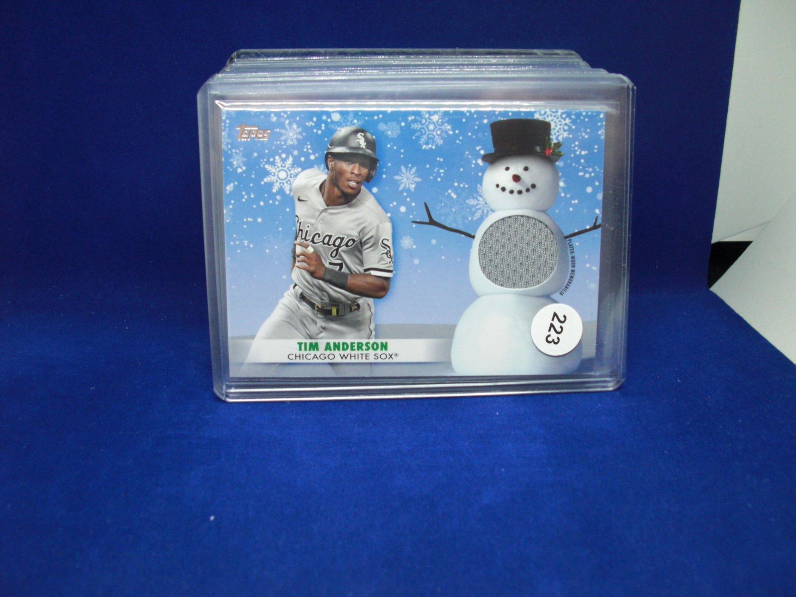 TIM ANDERSON TOPPS HOIDAY RELIC: TIM ANDERSON TOPPS HOIDAY RELIC