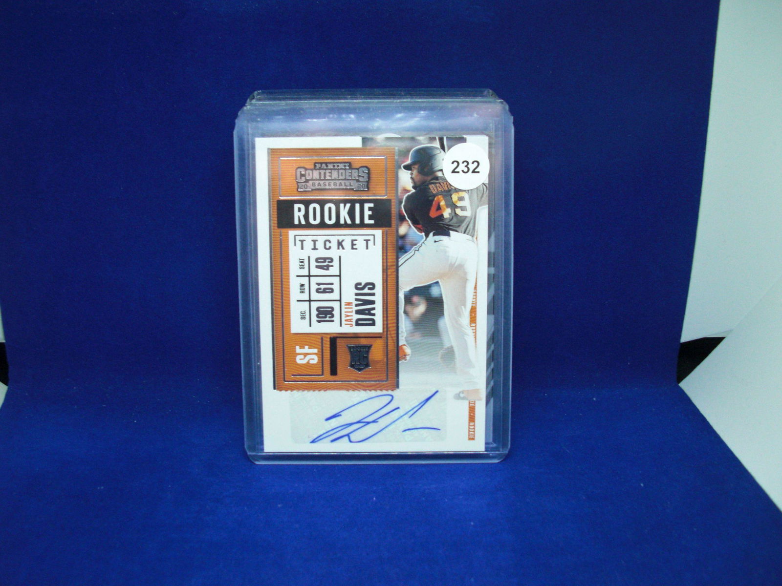 JAYLEN DAVIS ROOKIE TICKET AUTO (1 of 1)