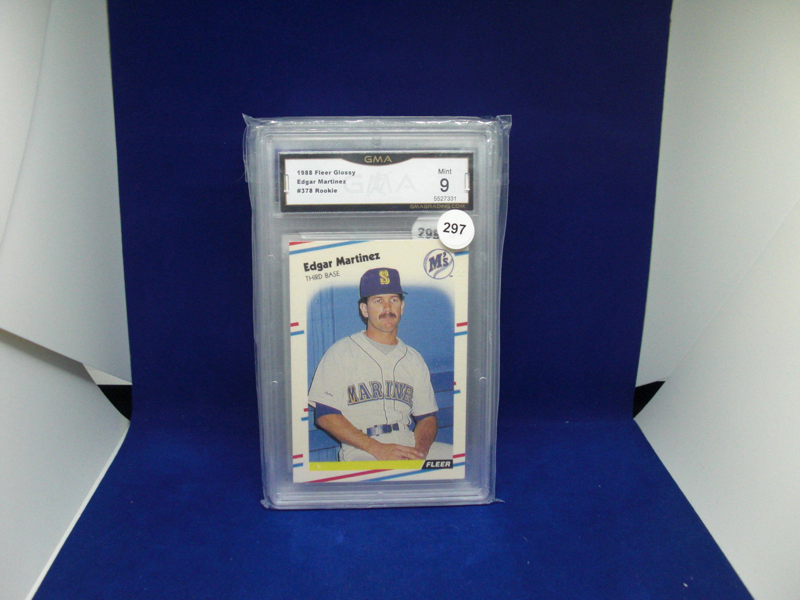 gma graded 9 edgar martinez rookie: gma graded 9 edgar martinez rookie