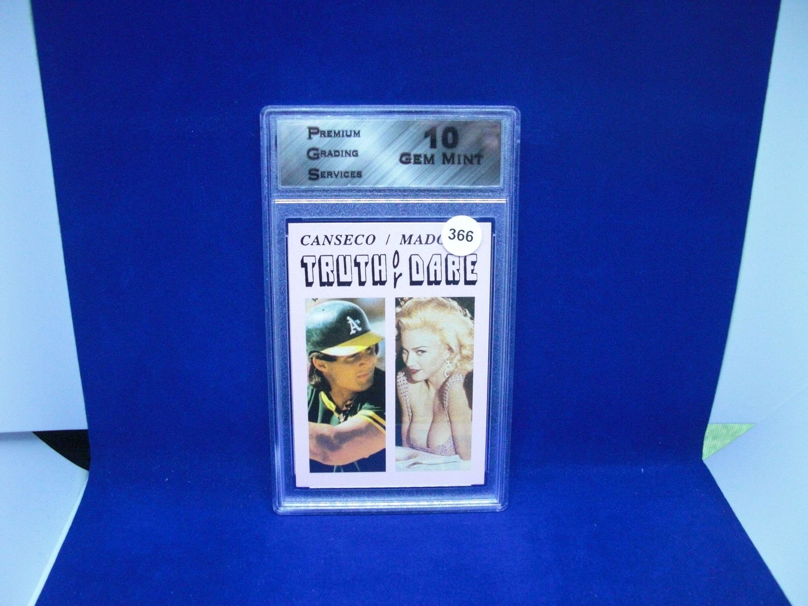 pgs 10 gem mint jose canseco madonna truth or dare (1 of 1)