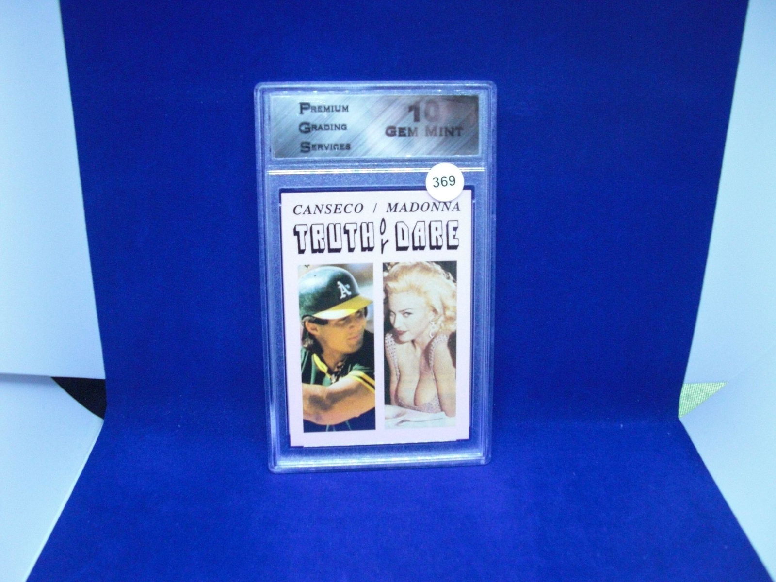 pgs 10 gem mint jose canseco madonna truth or dare (1 of 1)