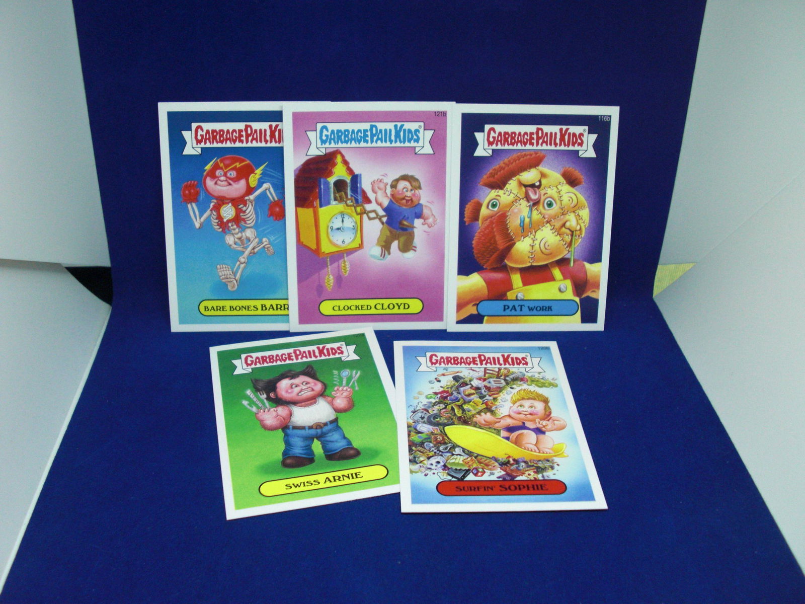 lot of 5 assorted garbage pail kids cards (1 of 1)