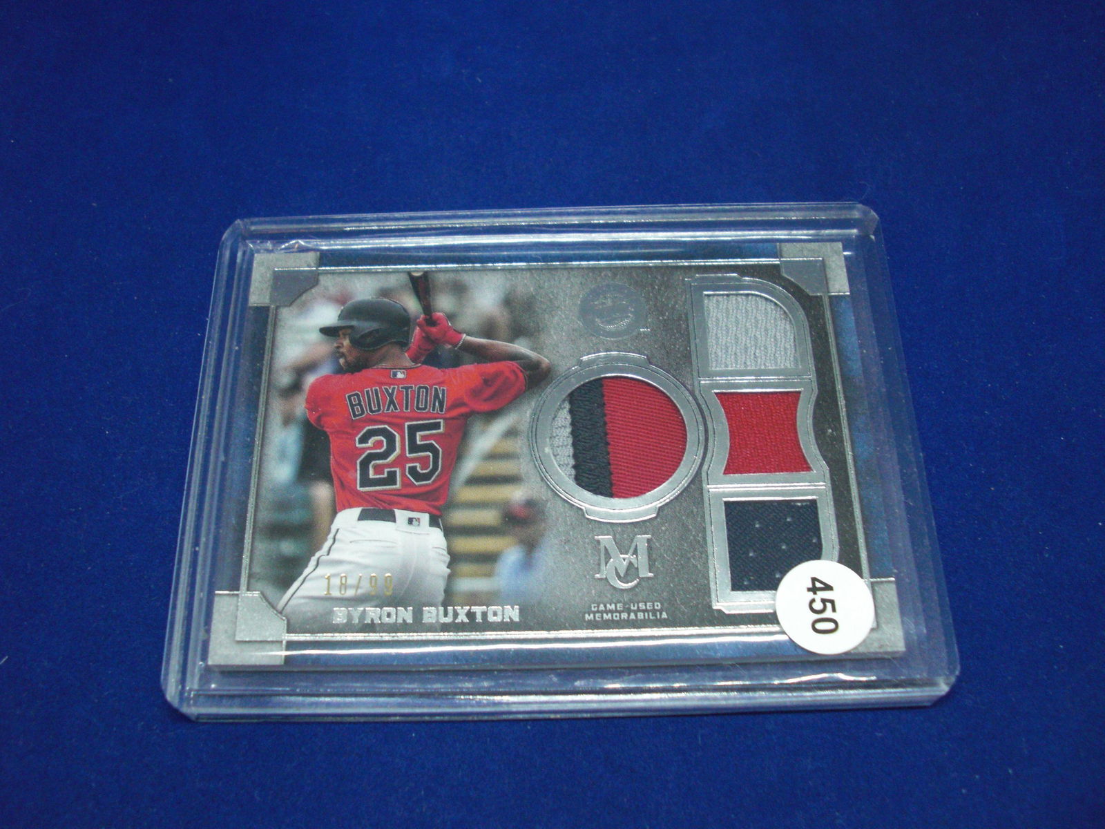 byron buxton quad relic 10/99 jersey card (1 of 1)