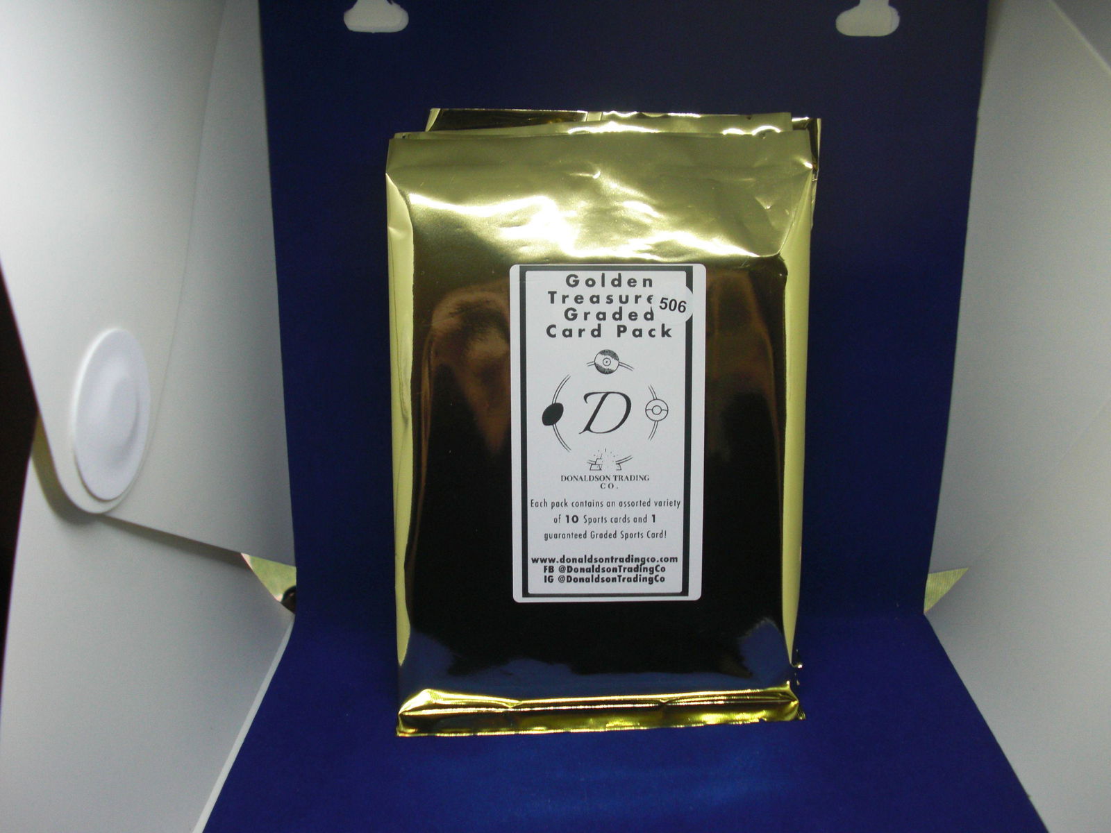 golden treasure graded card pack with 10 cards and 1 slab (1 of 1)