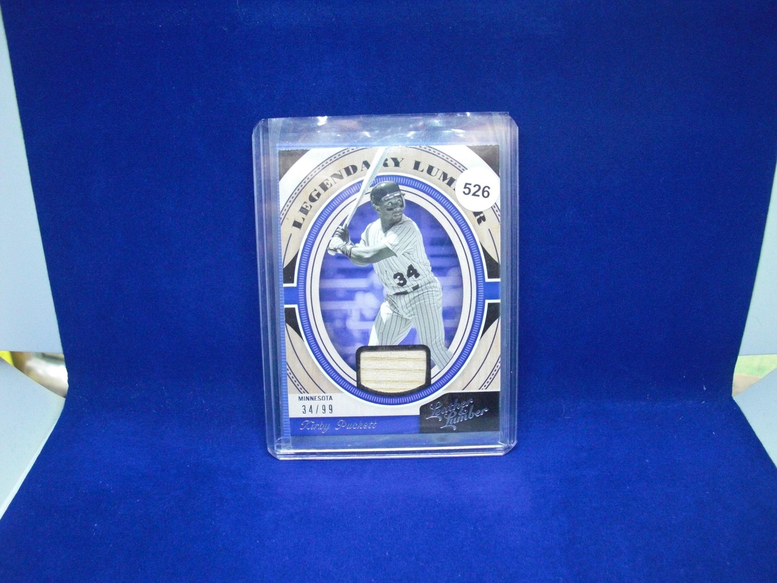 kirby puckett hof bat relic 34/99: kirby puckett hof bat relic 34/99