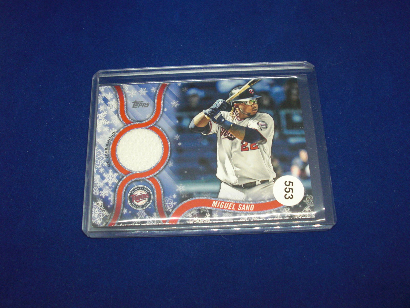 miguel sano topps holiday relic (1 of 1)