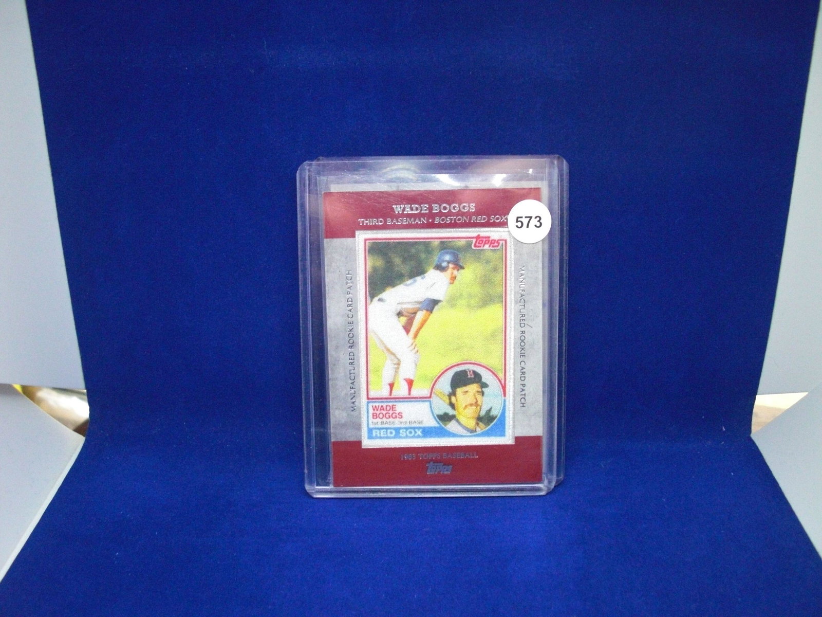wade boggs commemorative rookie relic: wade boggs commemorative rookie relic