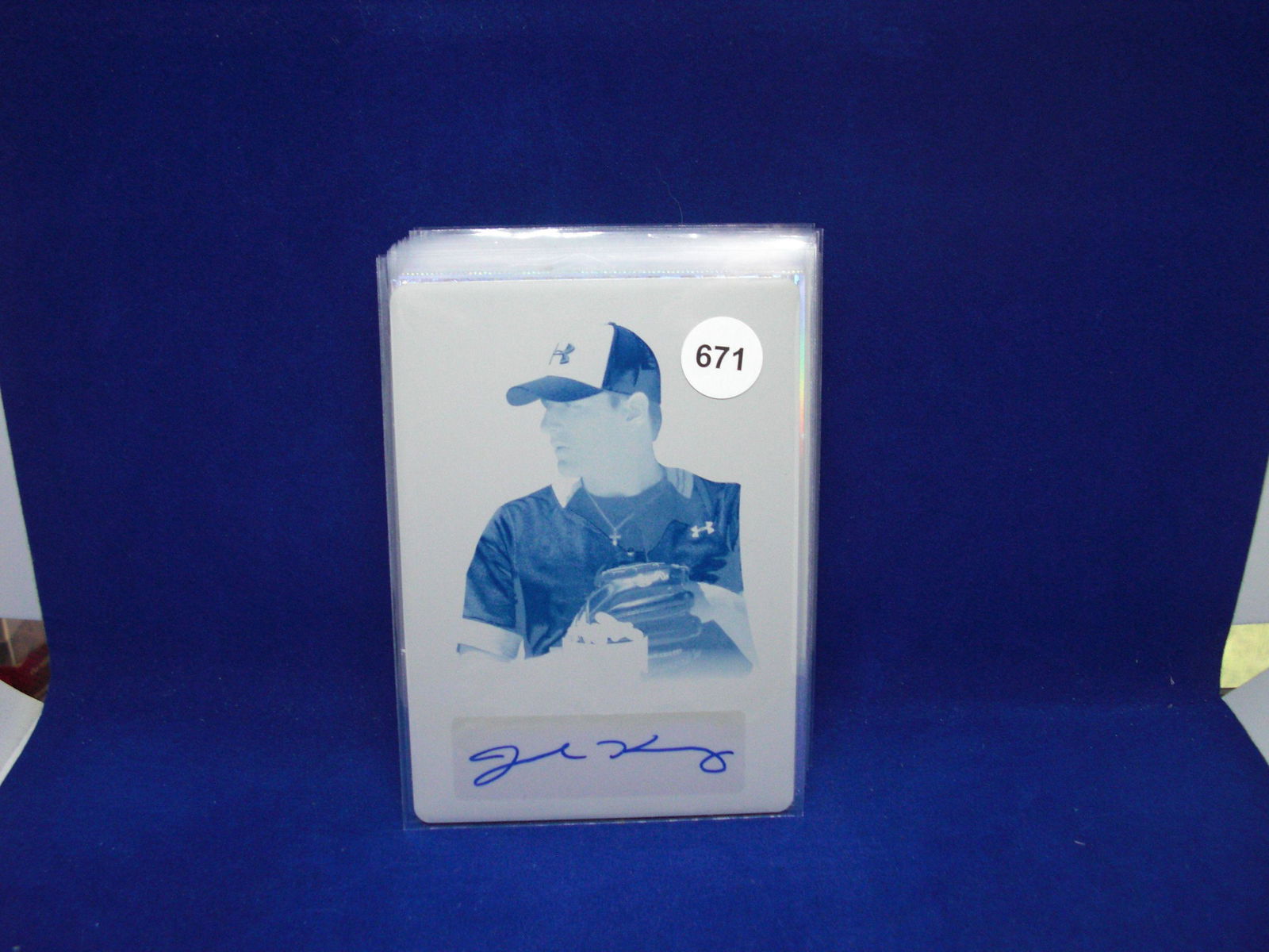 2020 leaf metal jared kelley 1/1 signed print plate (1 of 1)