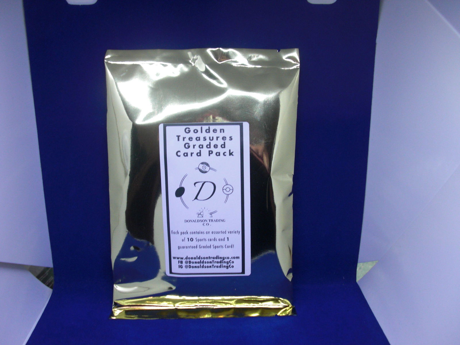 golden treasure graded card pack with 10 cards and 1 slab (1 of 1)