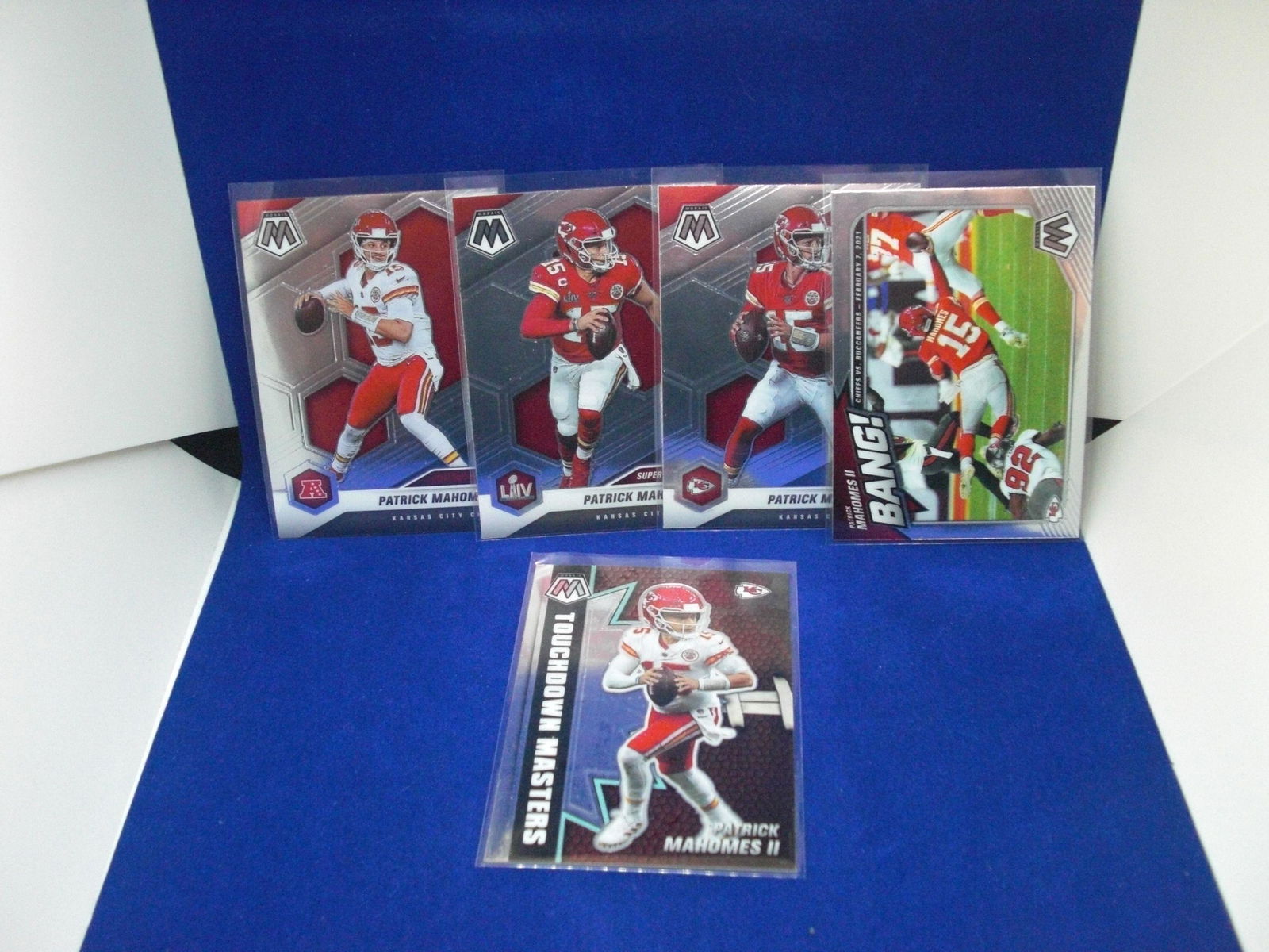 lot of 5 different patrick mahomes II mosaic cards (1 of 1)