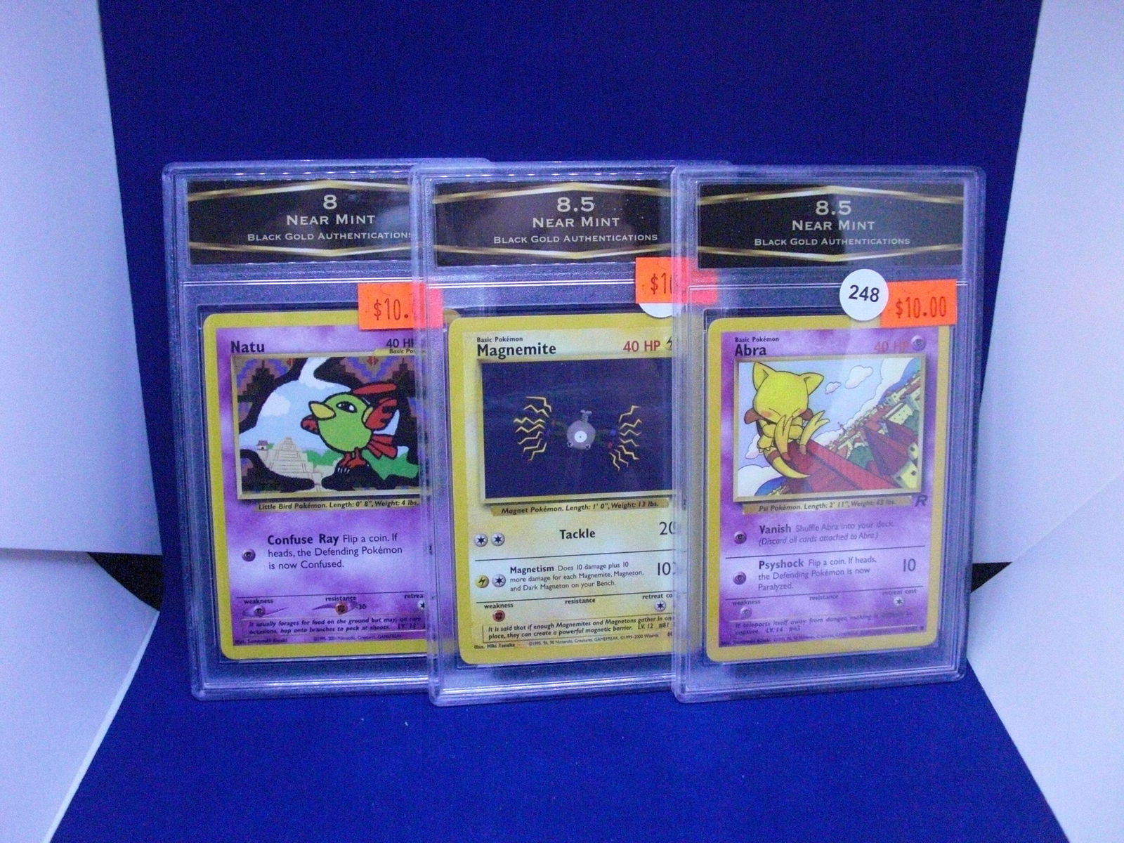 lot of 3 bga graded pokemon cards: lot of 3 bga graded pokemon cards