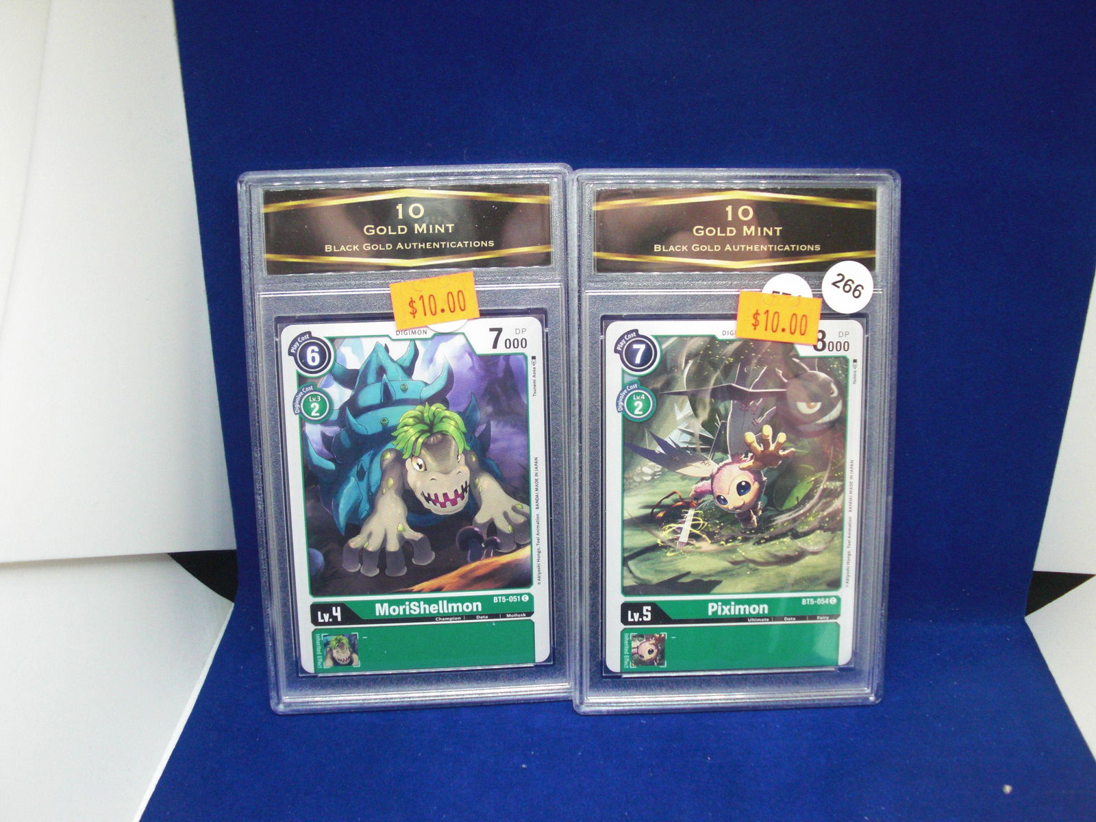 lot of 2 bga graded digimon cards: lot of 2 bga graded digimon cards