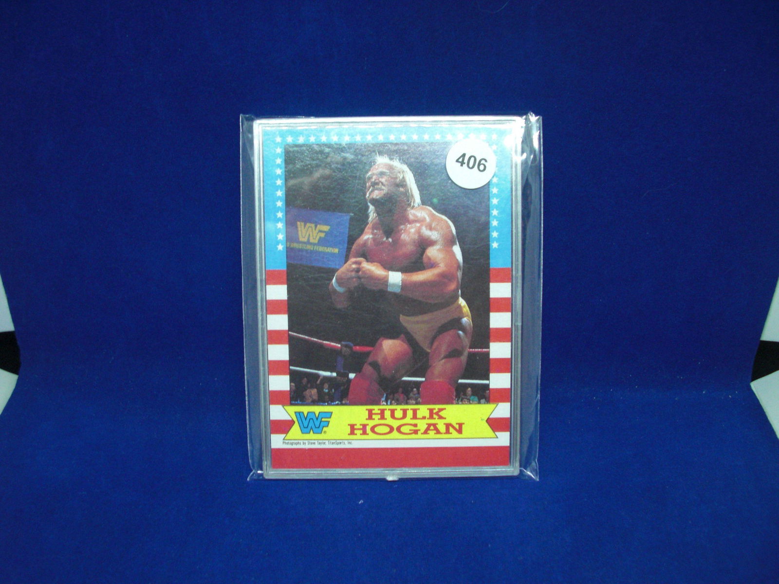 vintage 1987 topps hulk hogan card (1 of 1)