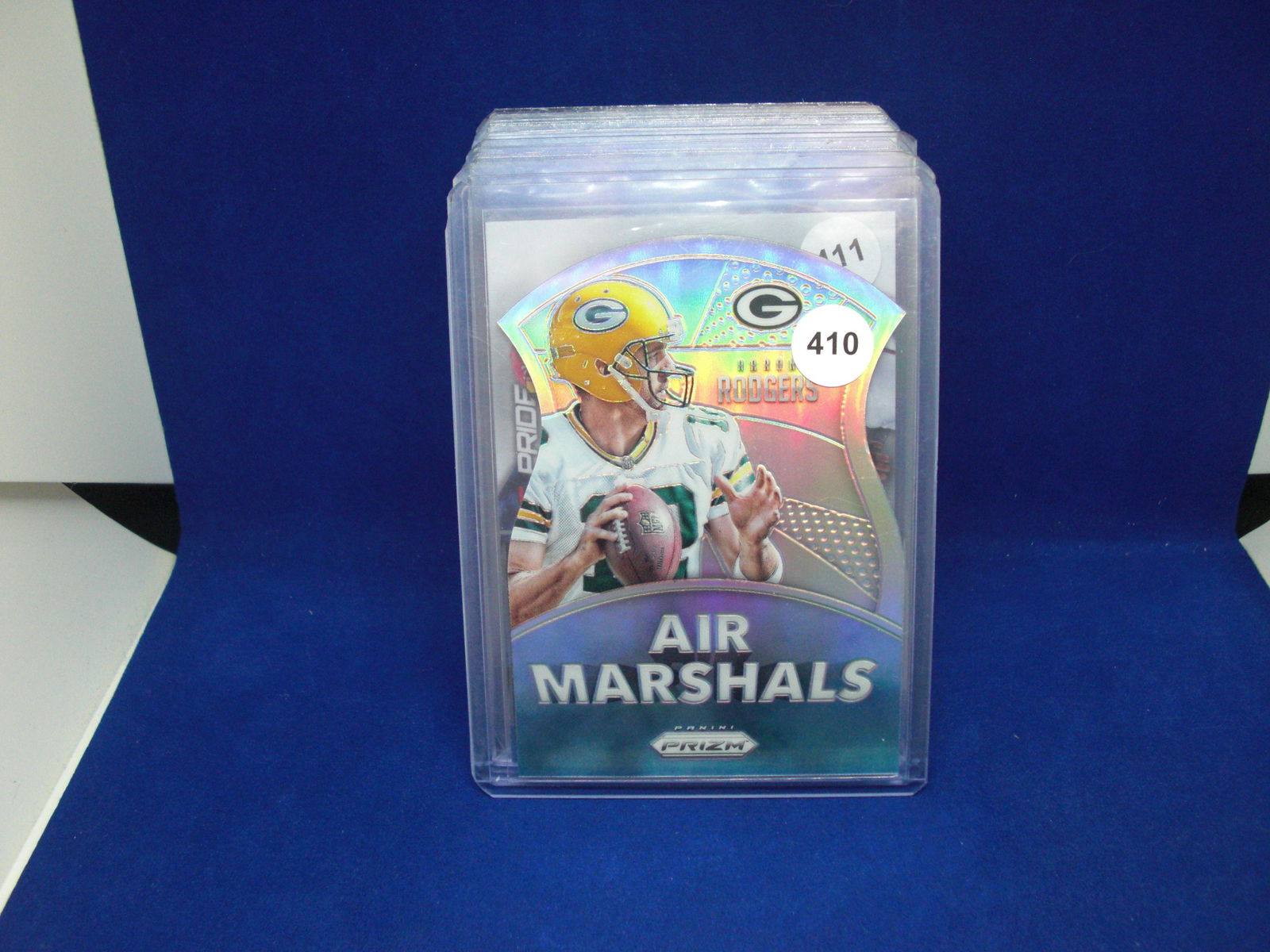 aaron rodgers silver prizm die cut (1 of 1)