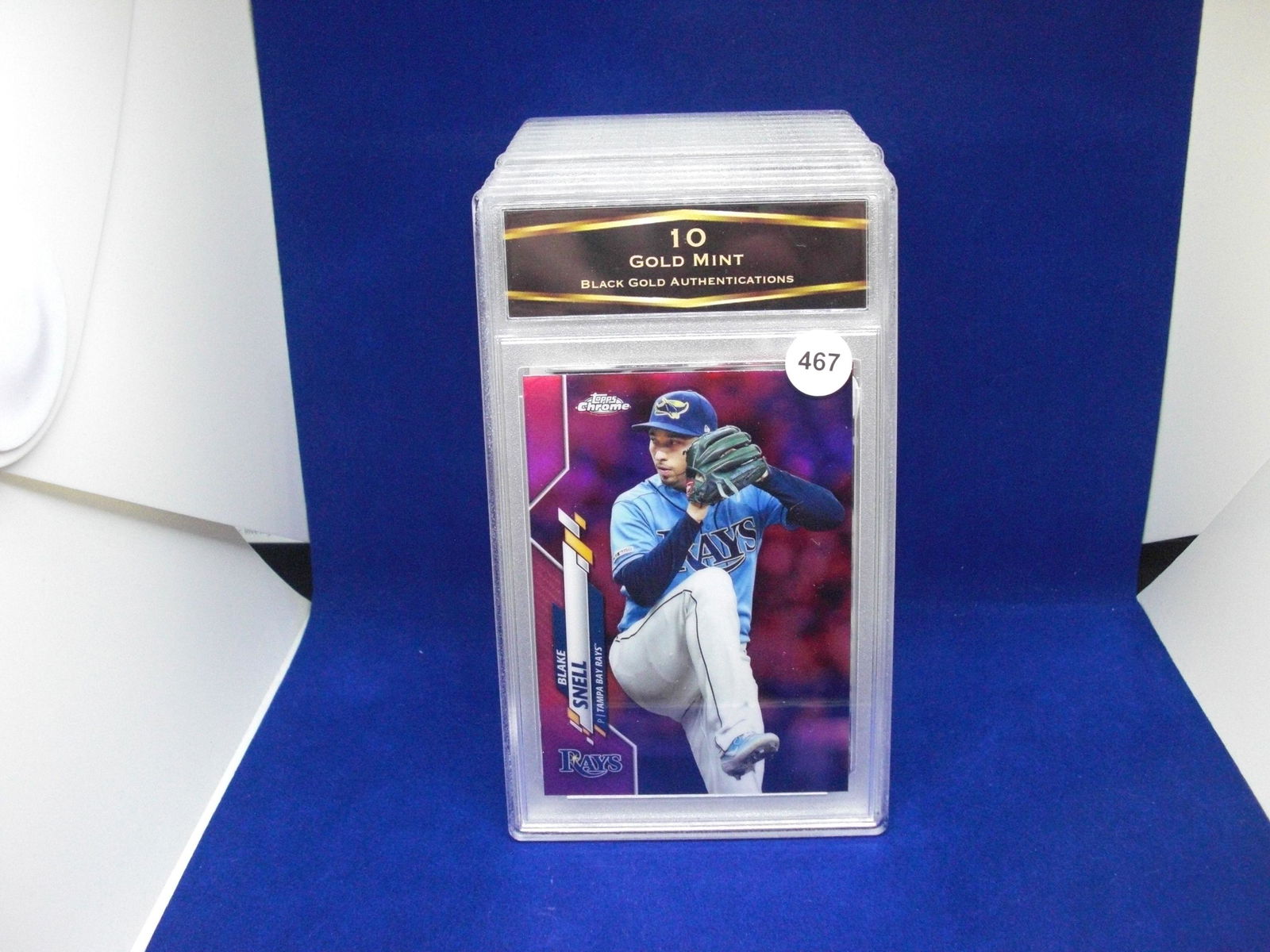 BGA graded 10 gold mint blake snell pink refractor (1 of 1)