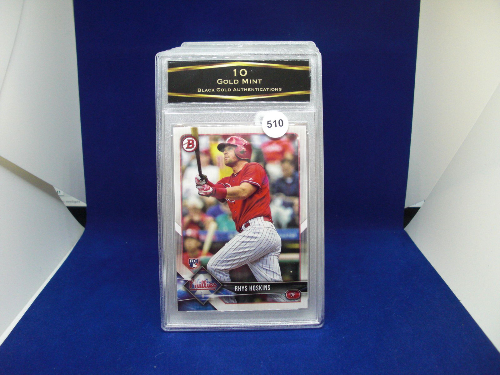 BGA graded 10 gold mint rhys hoskins rookie (1 of 1)