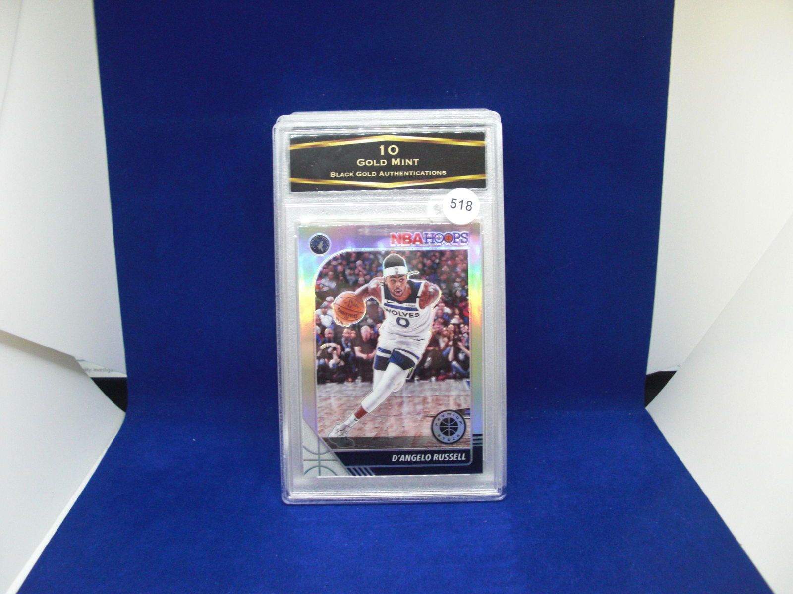 BGA graded 10 gold mint d'angelo russell silver holo (1 of 1)