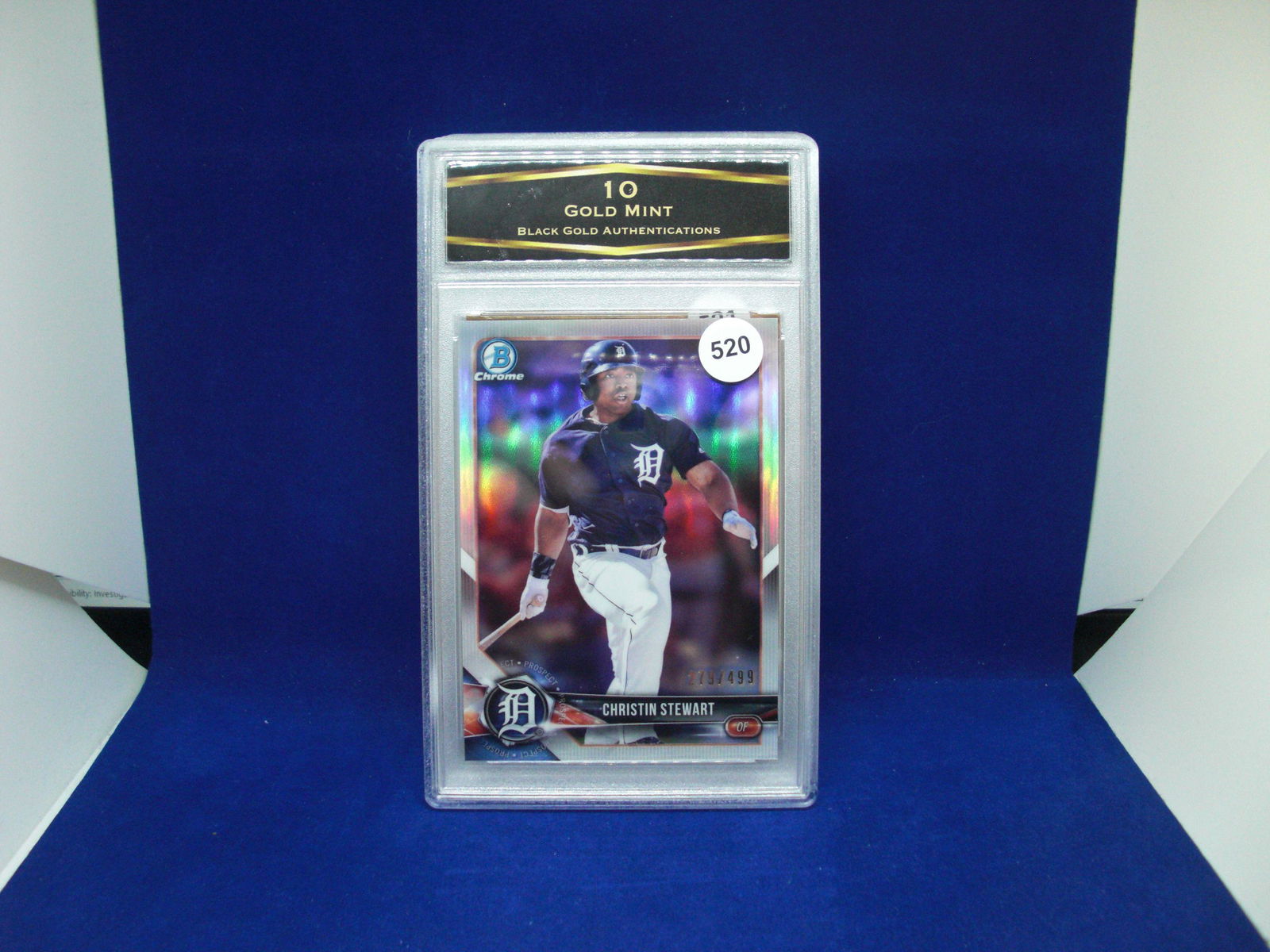 BGA graded 10 gold mint christian stewart bowman silver 279/499 (1 of 1)