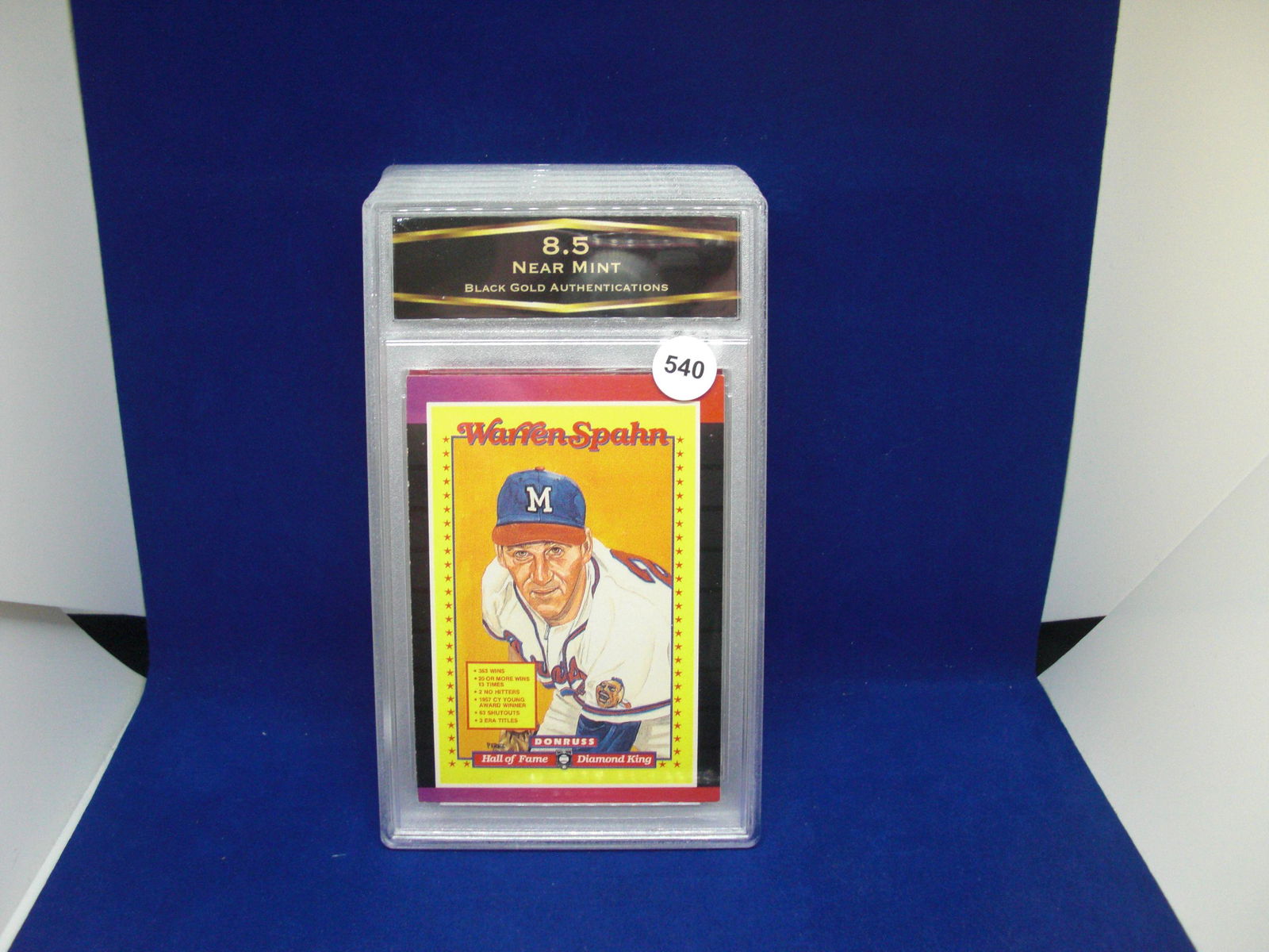 BGA graded 8.5 warren spahn diamond king (1 of 1)