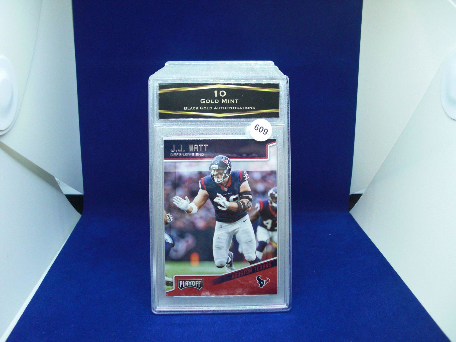 BGA graded 10 gold mint jj watt playoff (1 of 1)