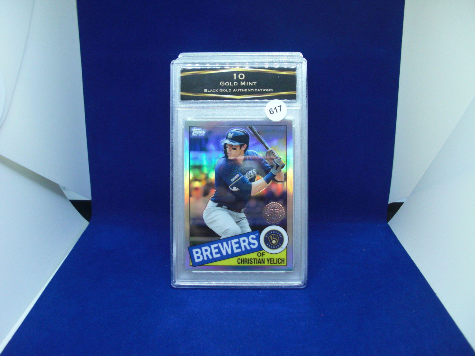 BGA graded 10 gold mint christian yelich refractor (1 of 1)