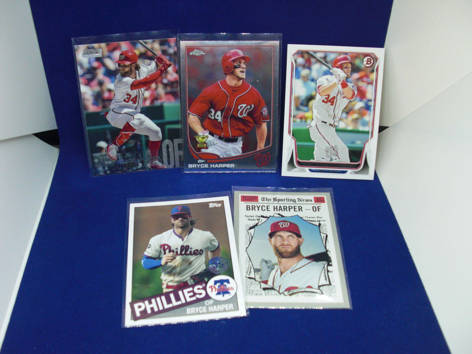 lot of 5 bryce harper cards (1 of 1)