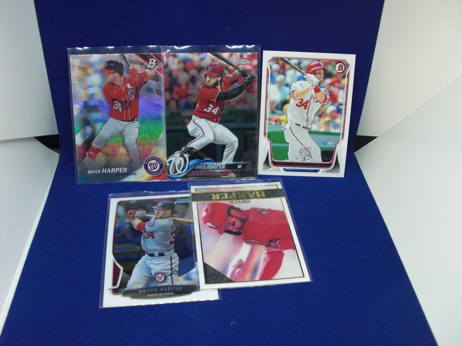 lot of 5 bryce harper cards (1 of 1)