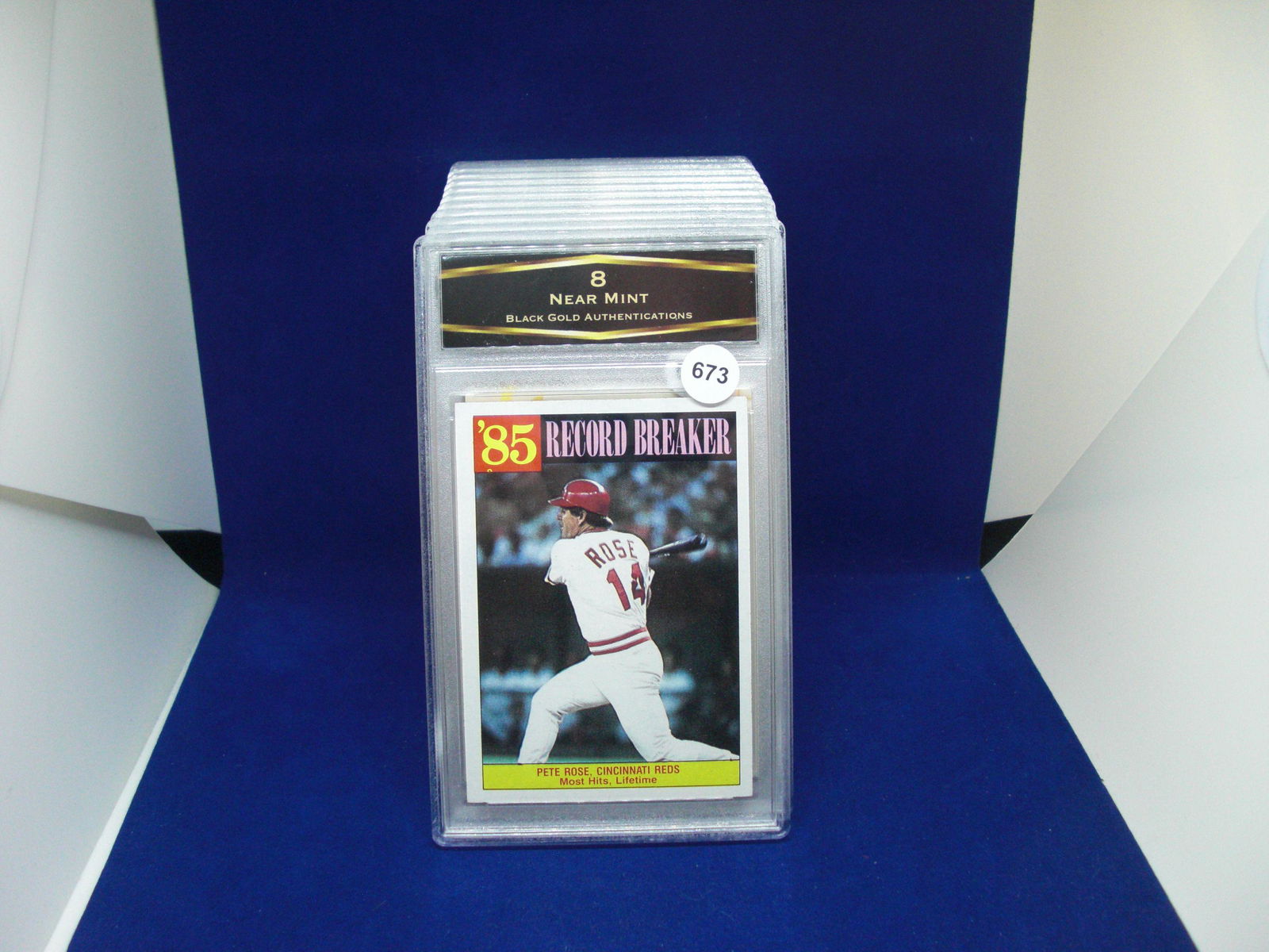 BGA graded 8 pete rose 85 record breaker (1 of 1)