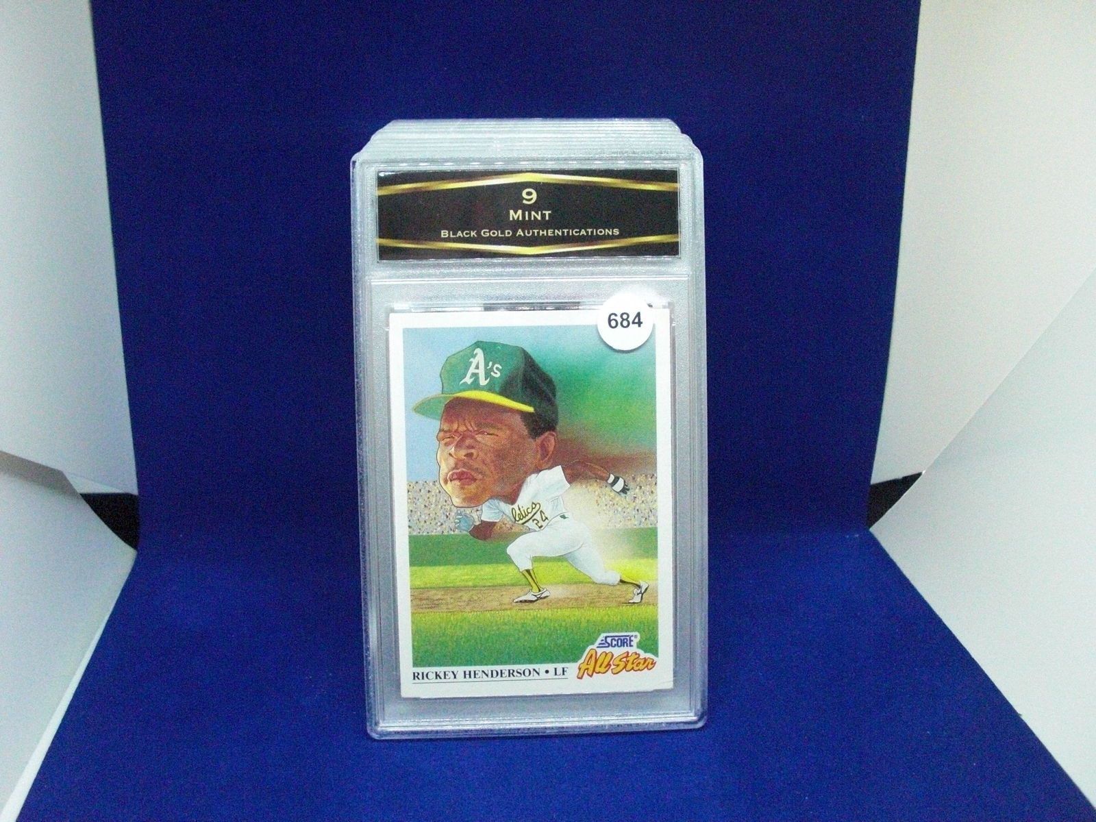 BGA graded 9 mint rickey henderson all star (1 of 1)