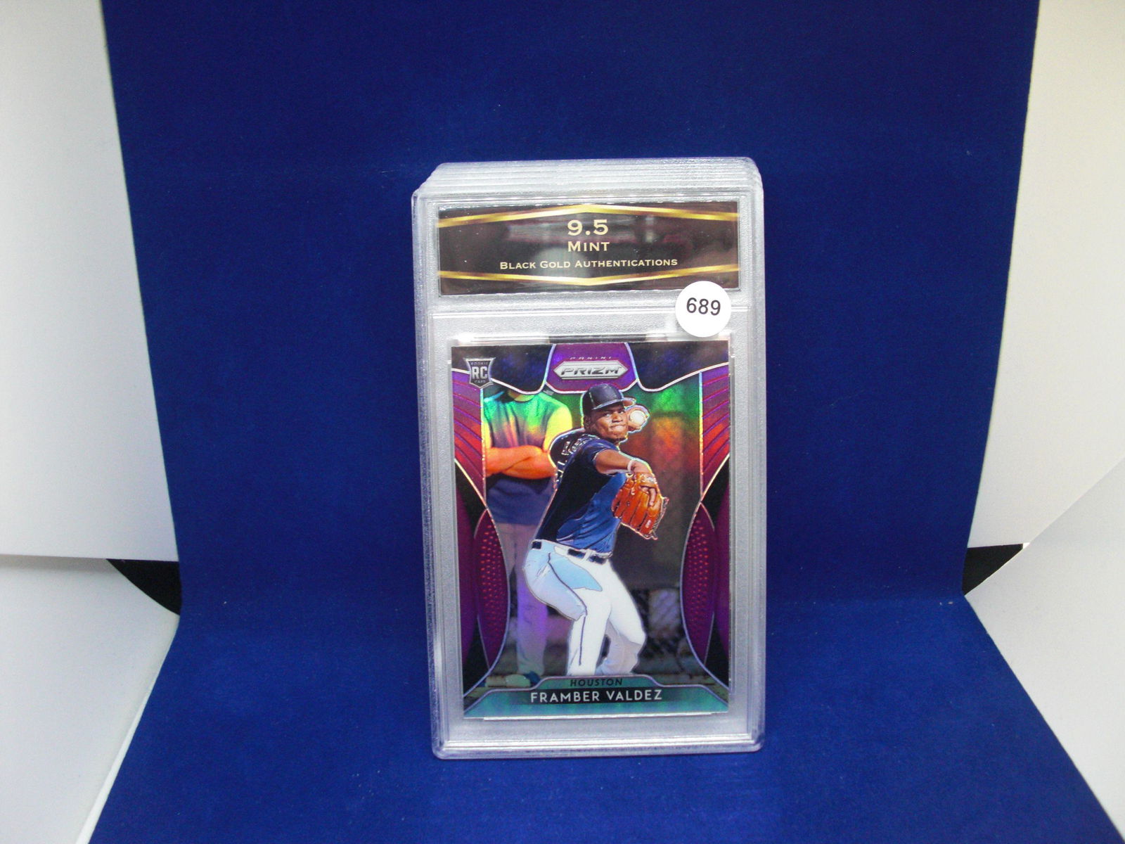 BGA graded 9.5 framber valdez purple prizm rookie (1 of 1)