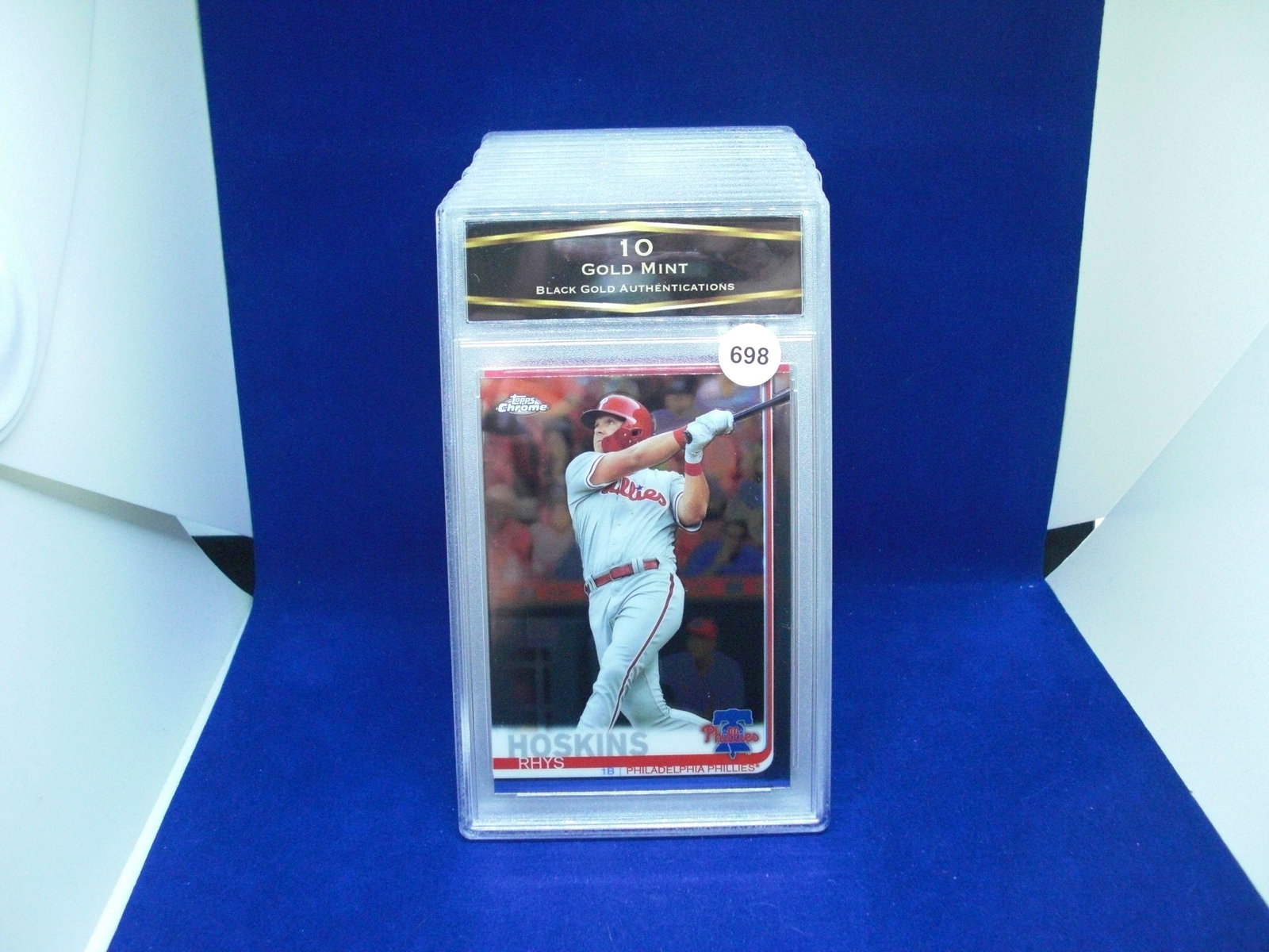 BGA graded 10 gold mint rhys hoskins topps chrome: BGA graded 10 gold mint rhys hoskins topps chrome