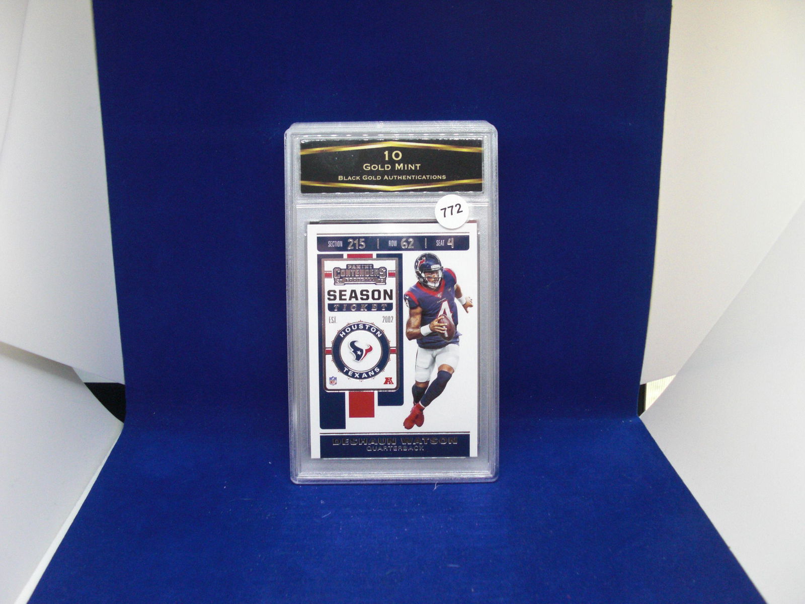 BGA graded 10 gold mint deshaun watson season ticket (1 of 1)