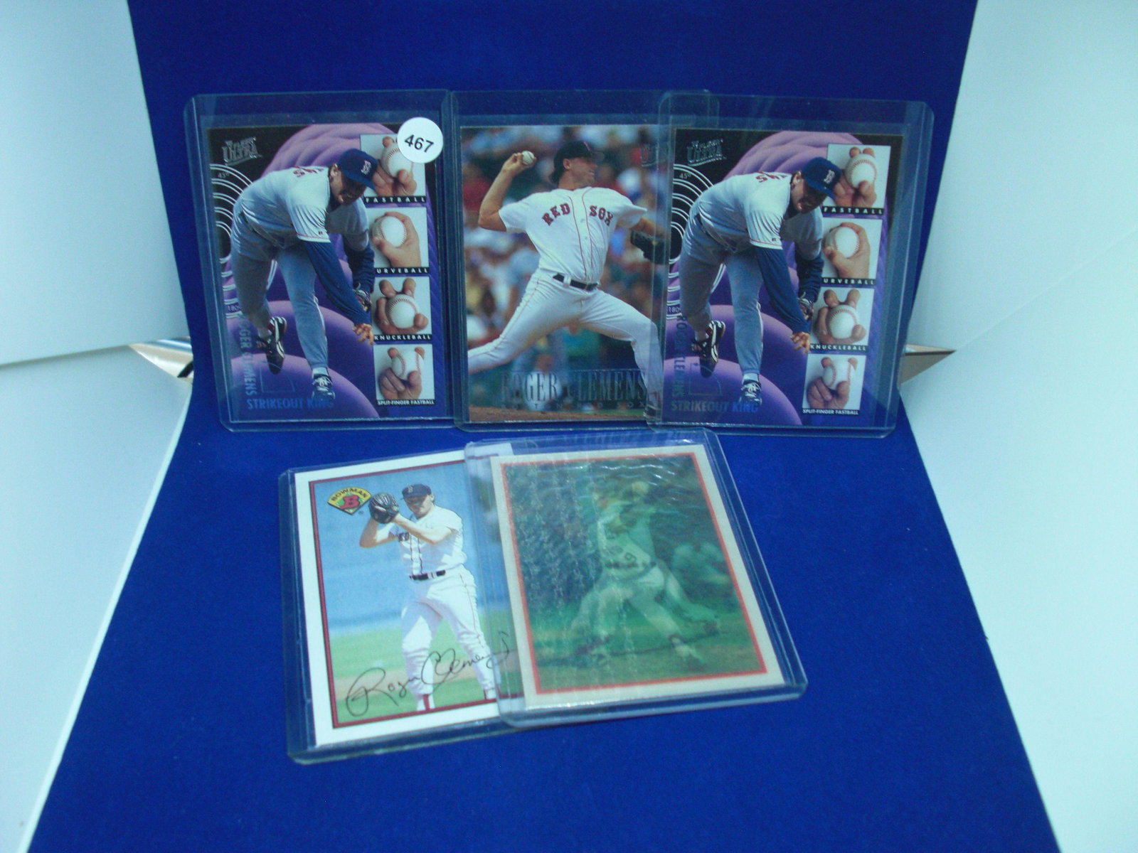 lot of 5 roger clemens cards: lot of 5 roger clemens cards
