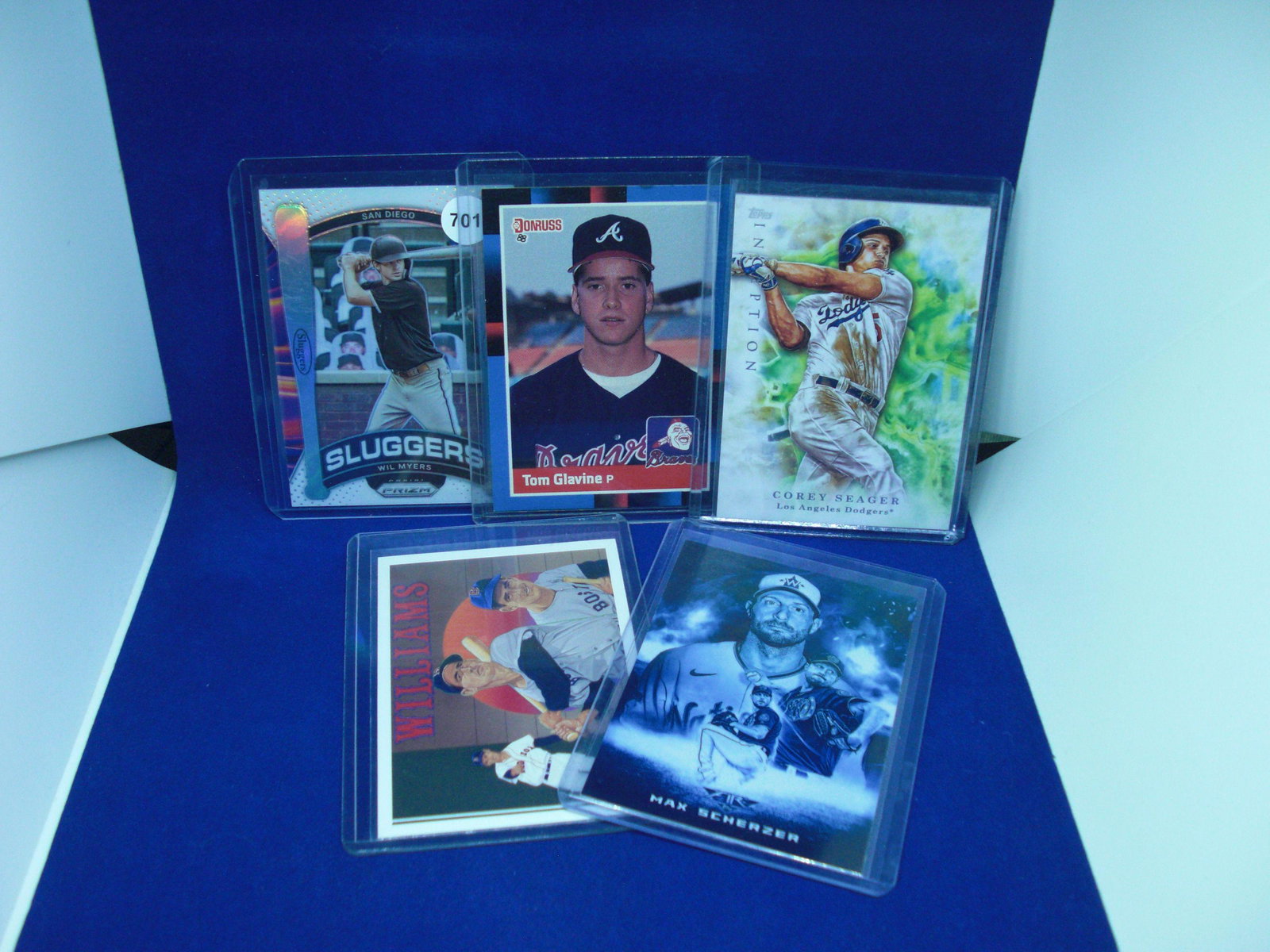lot of 5 baseball cards with wil myers: lot of 5 baseball cards with wil myers