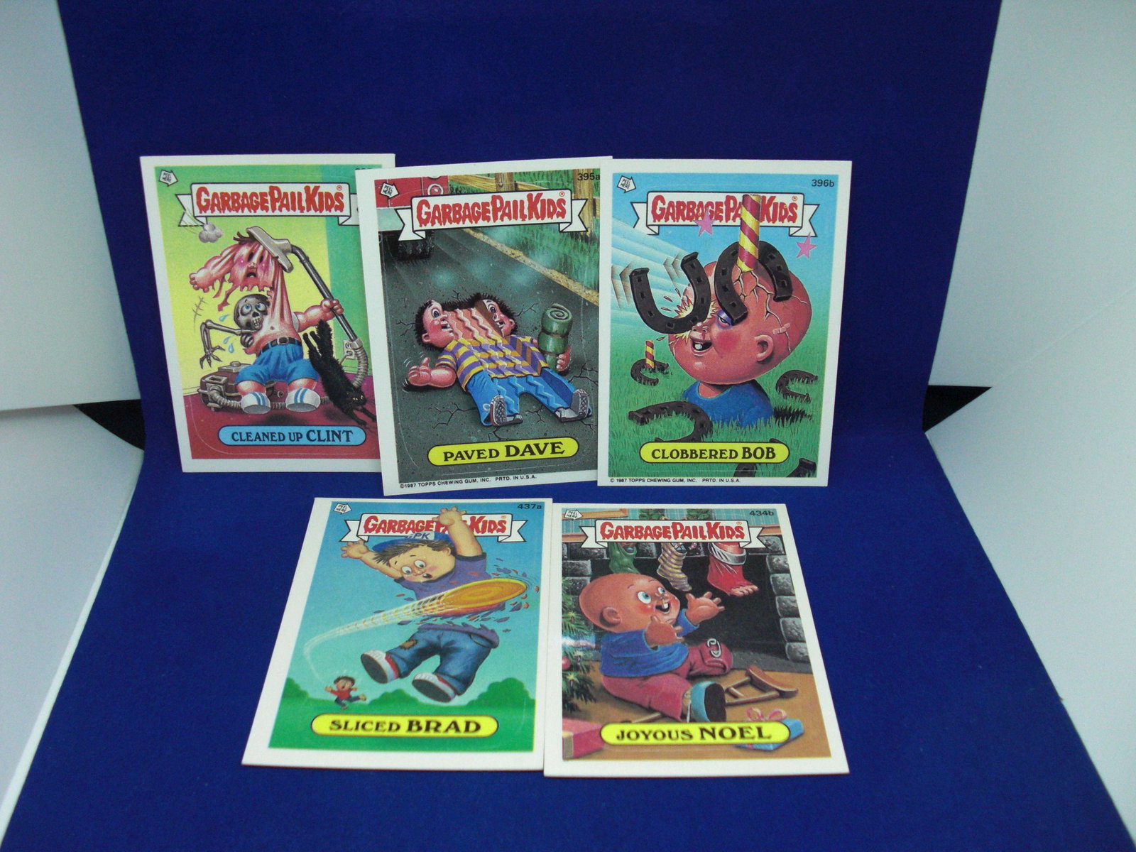 lot of 5 garbage pail kids cards: rare find
