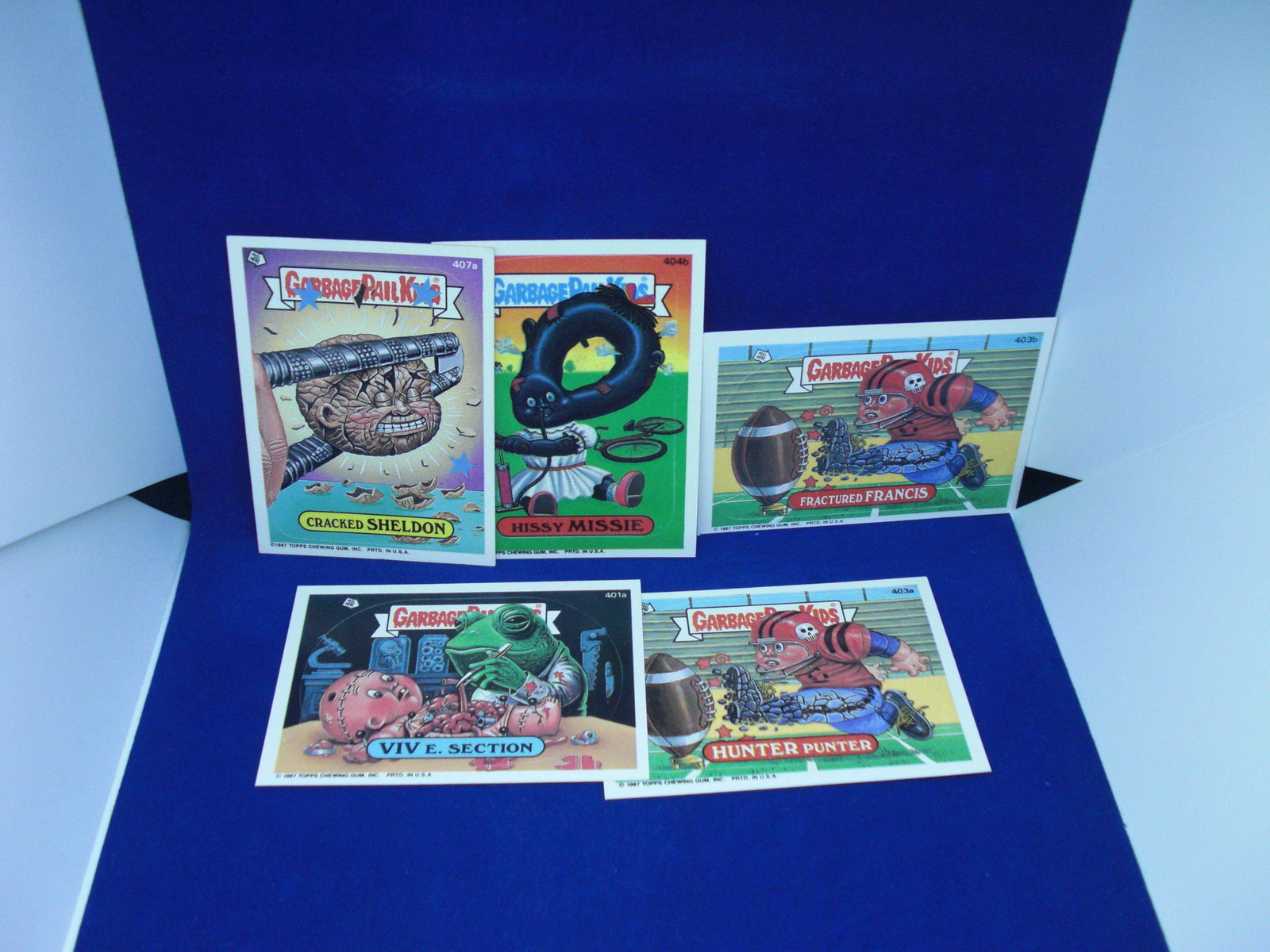 lot of 5 garbage pail kids cards: rare find