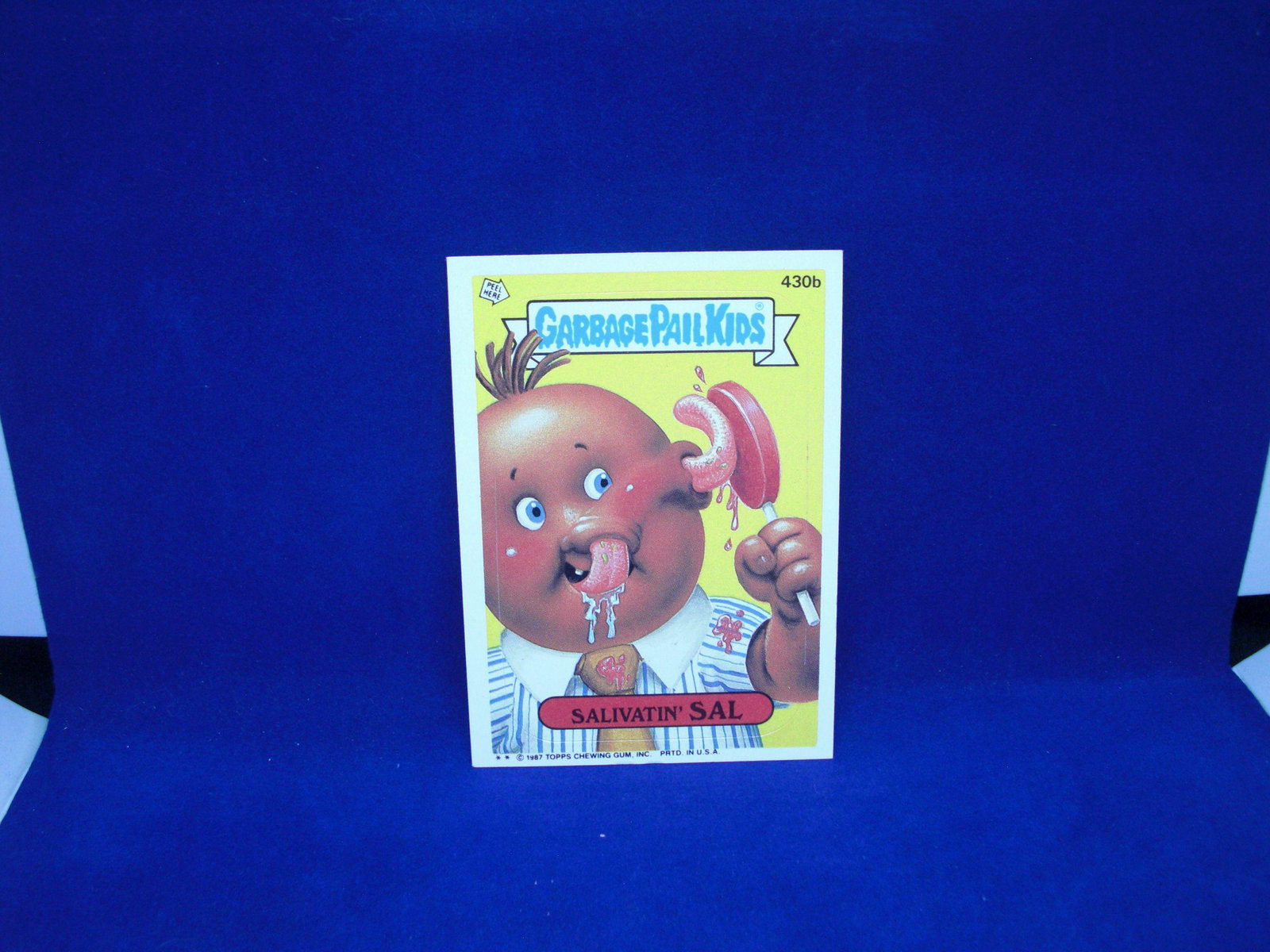 garbage pail kids card: salivatin sal