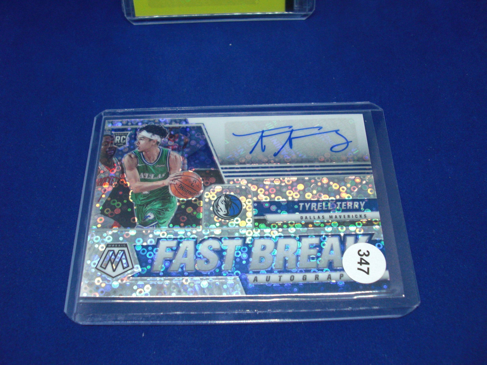 tyrell terry auto rookie fast break: in top loader