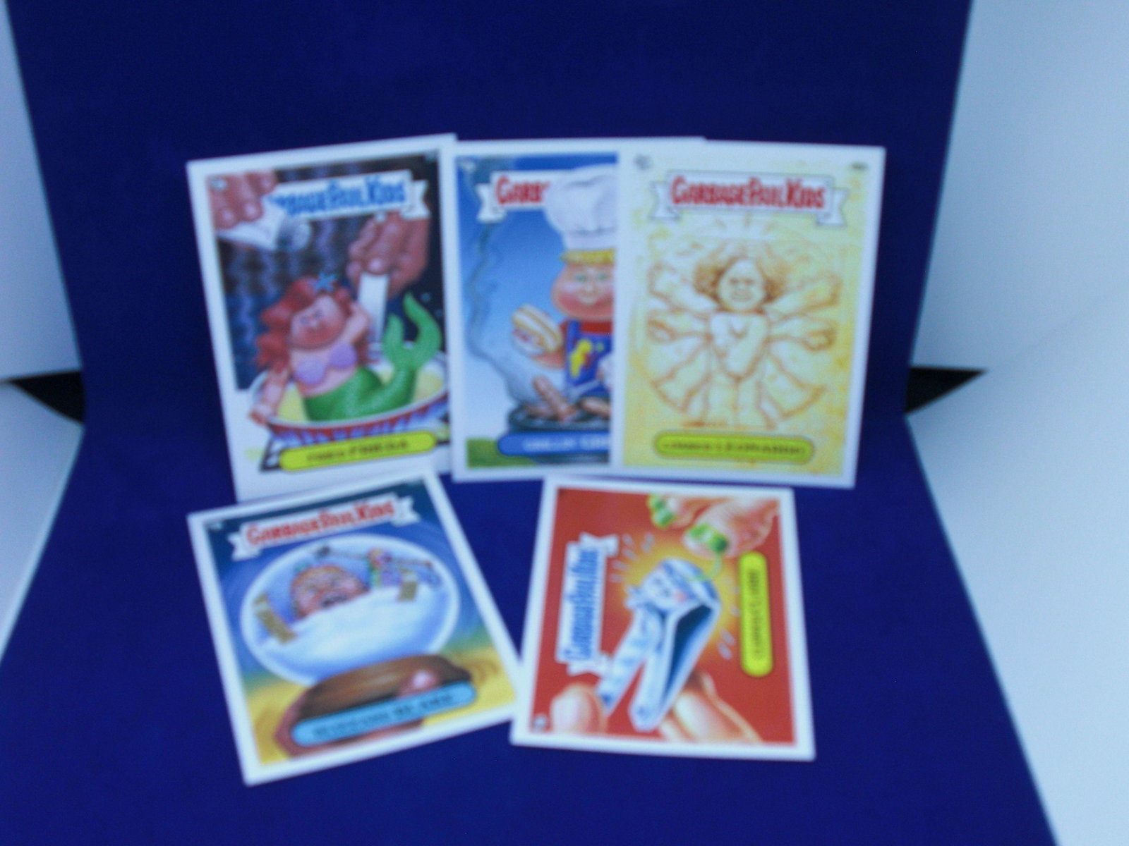 lot of 5 garbage pail kids cards: rare lot