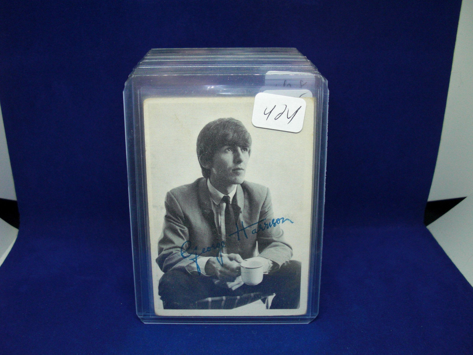 vintage 1964 topps beatles card: george harrison