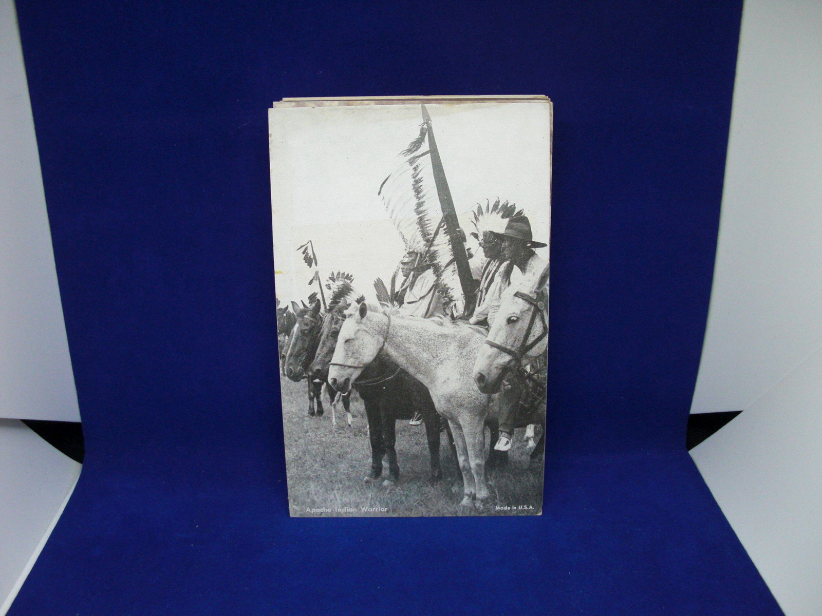vintage 1948 native american indian museum/arcade card: vintage 1948 native american indian museum/arcade card