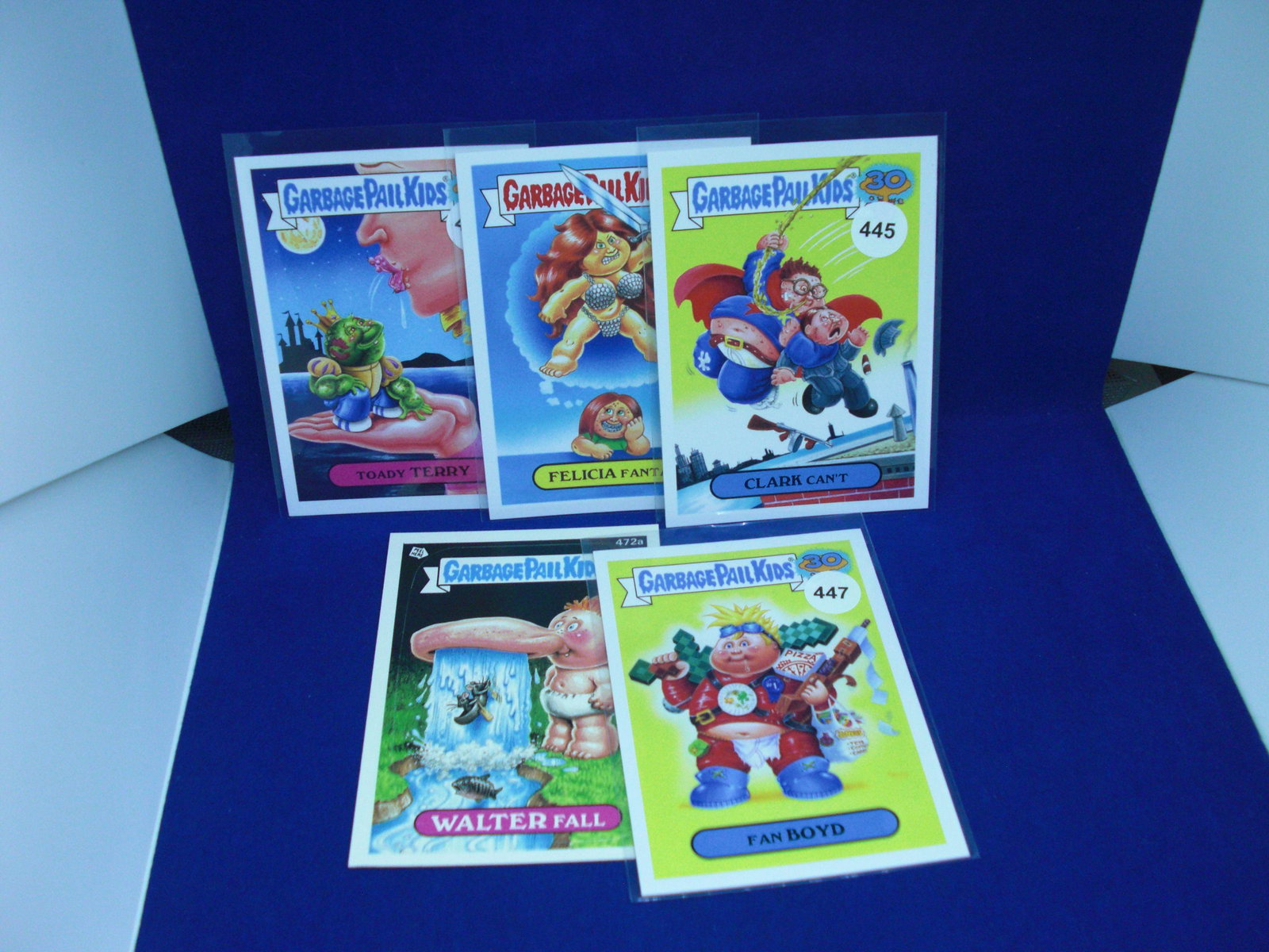 lot of 5 garbage pail kid cards: rare lot