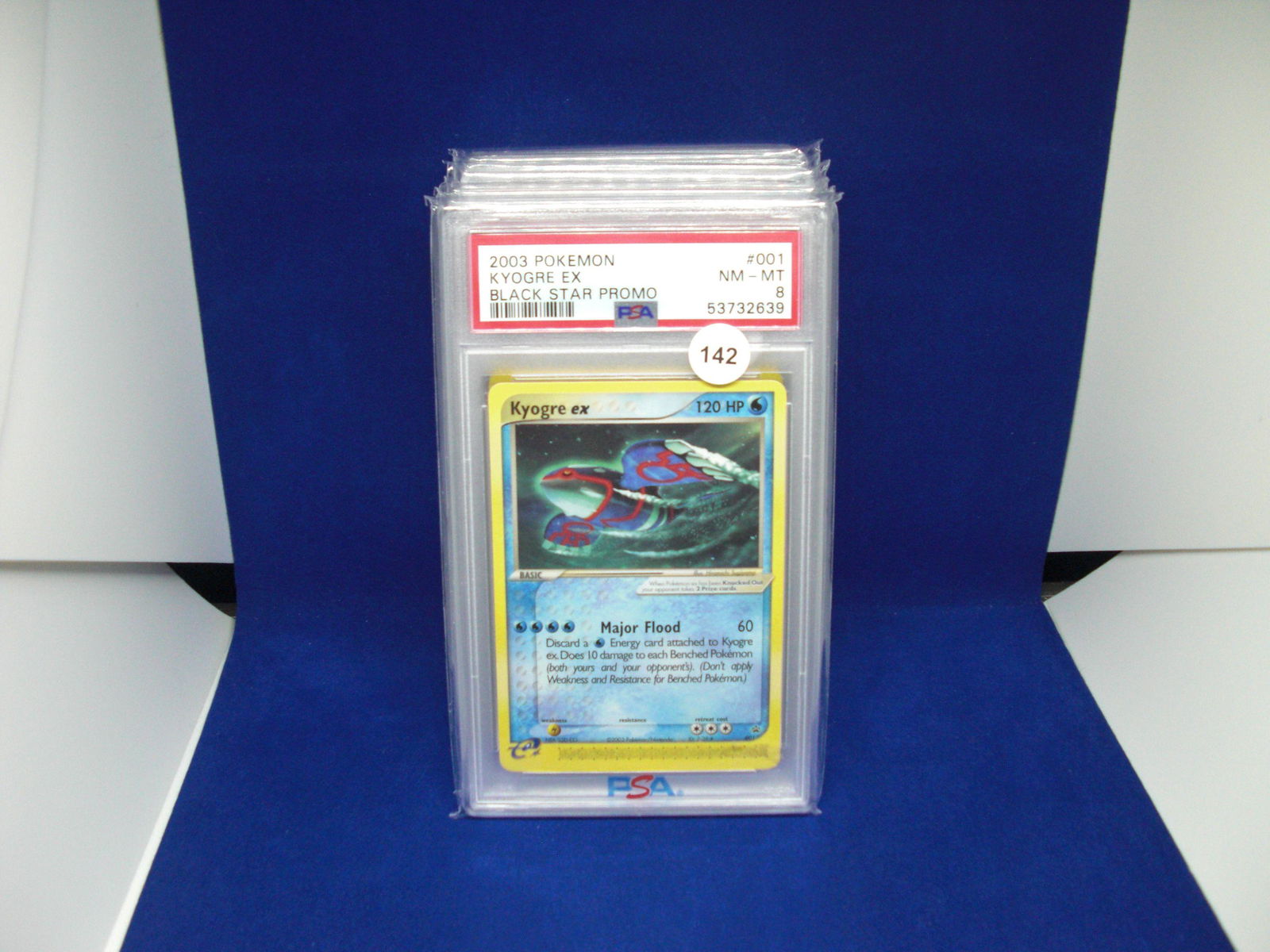 psa graded 2003 kyogre ex mint 8 (1 of 1)